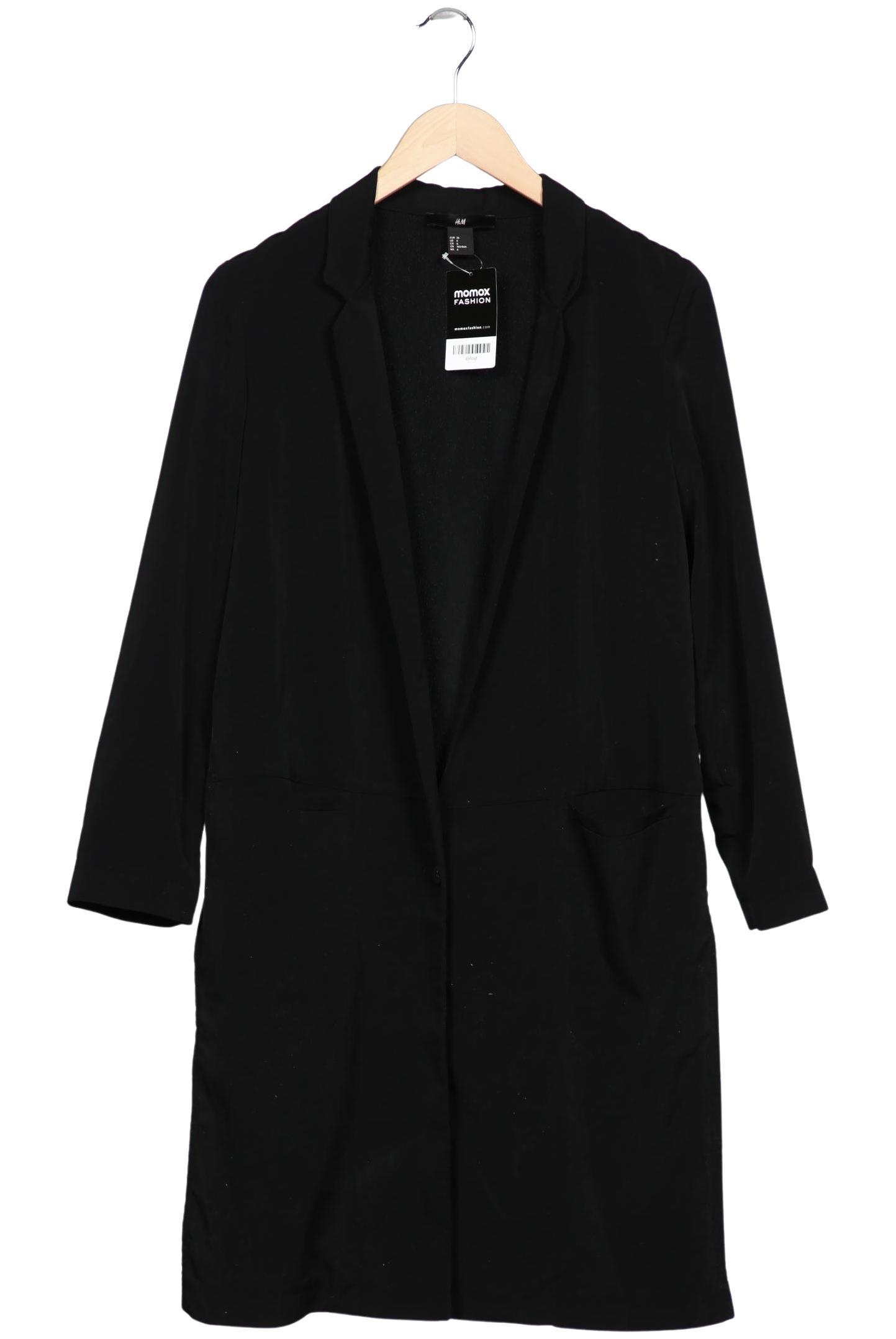 

H&M Damen Mantel, schwarz, Gr. 36