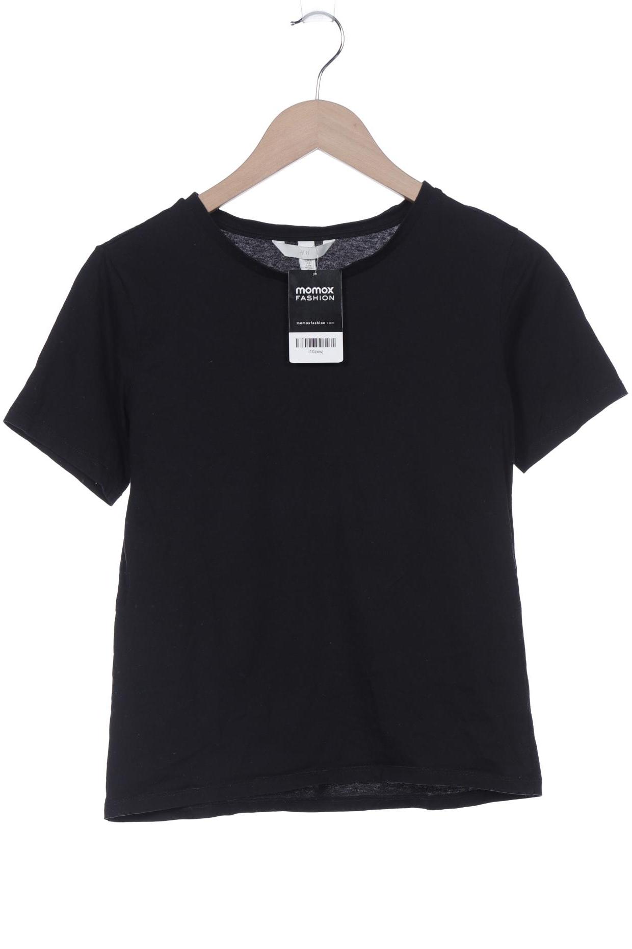 

H&M Damen T-Shirt, schwarz, Gr. 36