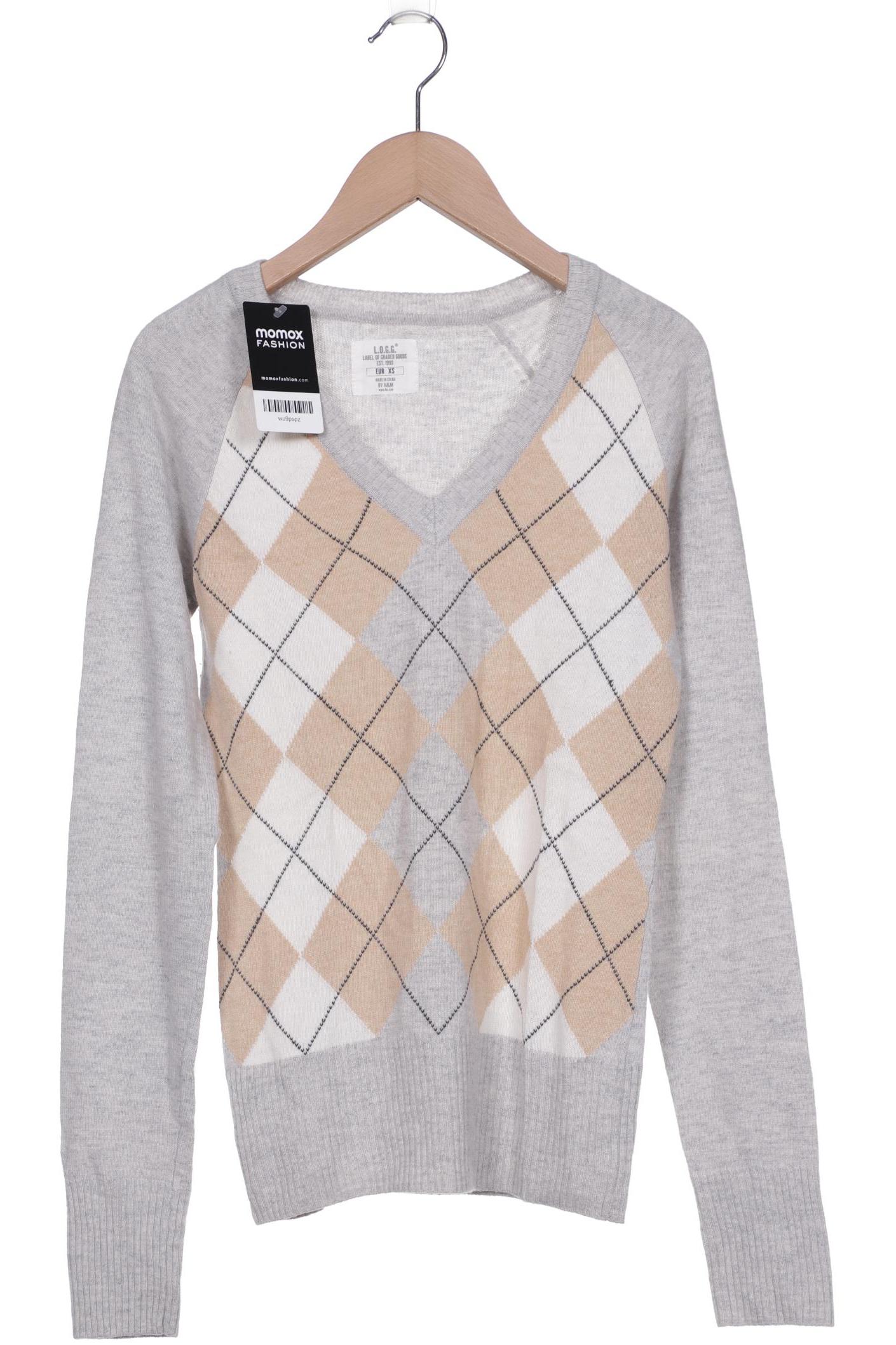 

H&M Damen Pullover, grau, Gr. 34
