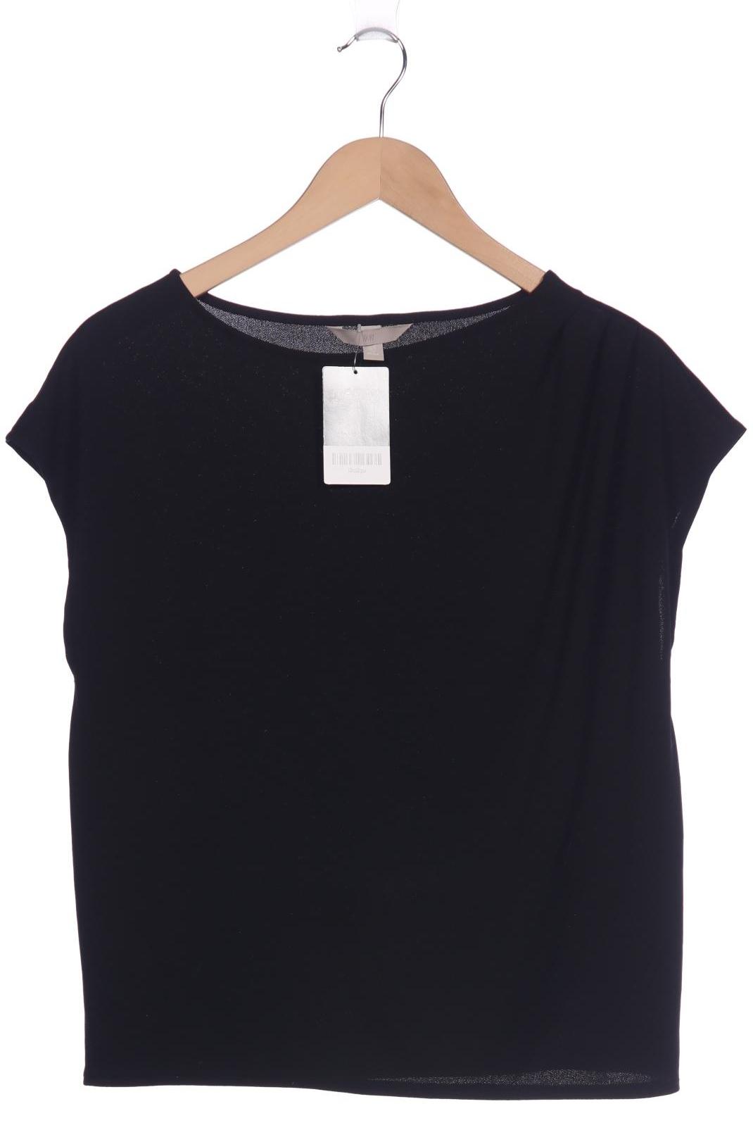 

H&M Damen T-Shirt, schwarz, Gr. 38