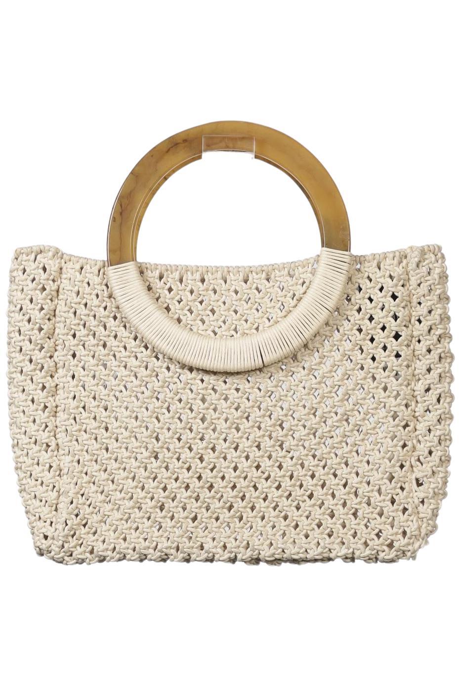 

H&M Damen Handtasche, beige, Gr.