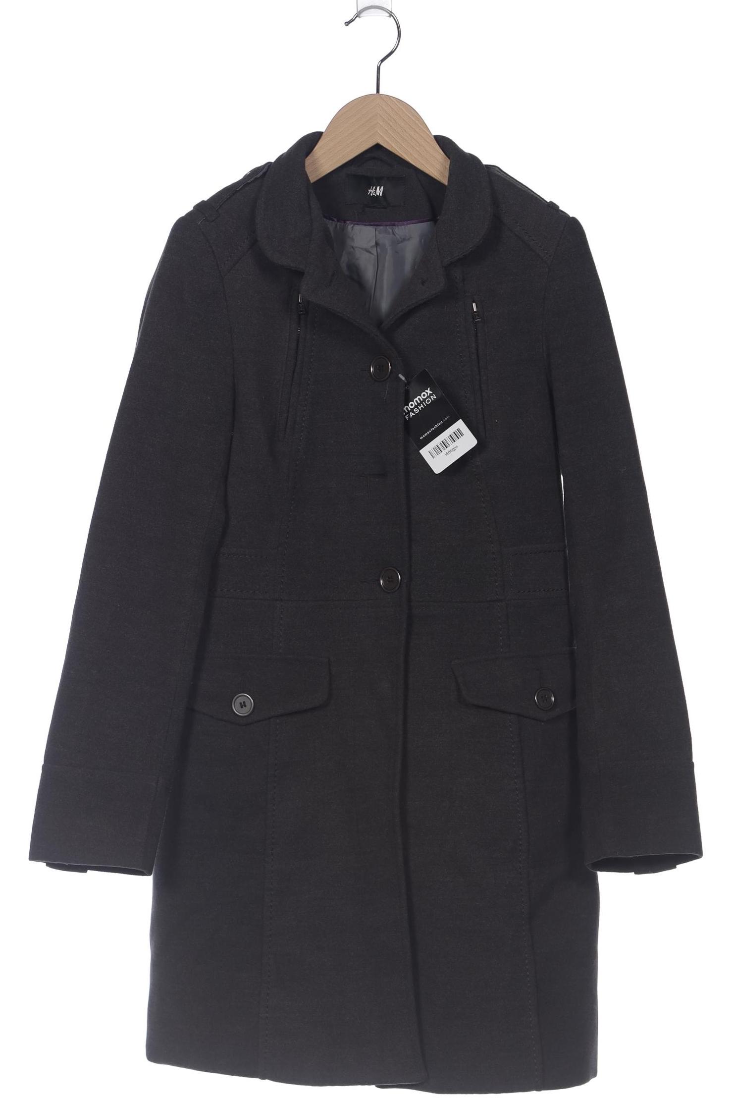 

H&M Damen Mantel, grau, Gr. 32