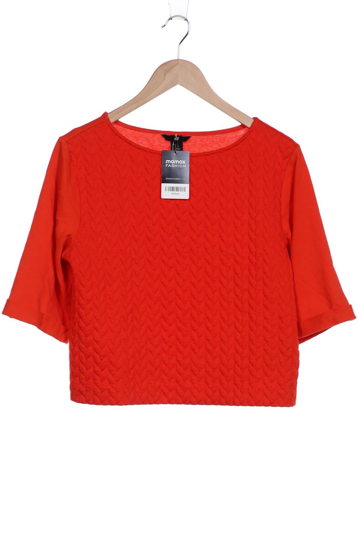 

H&M Damen Langarmshirt, orange, Gr. 36