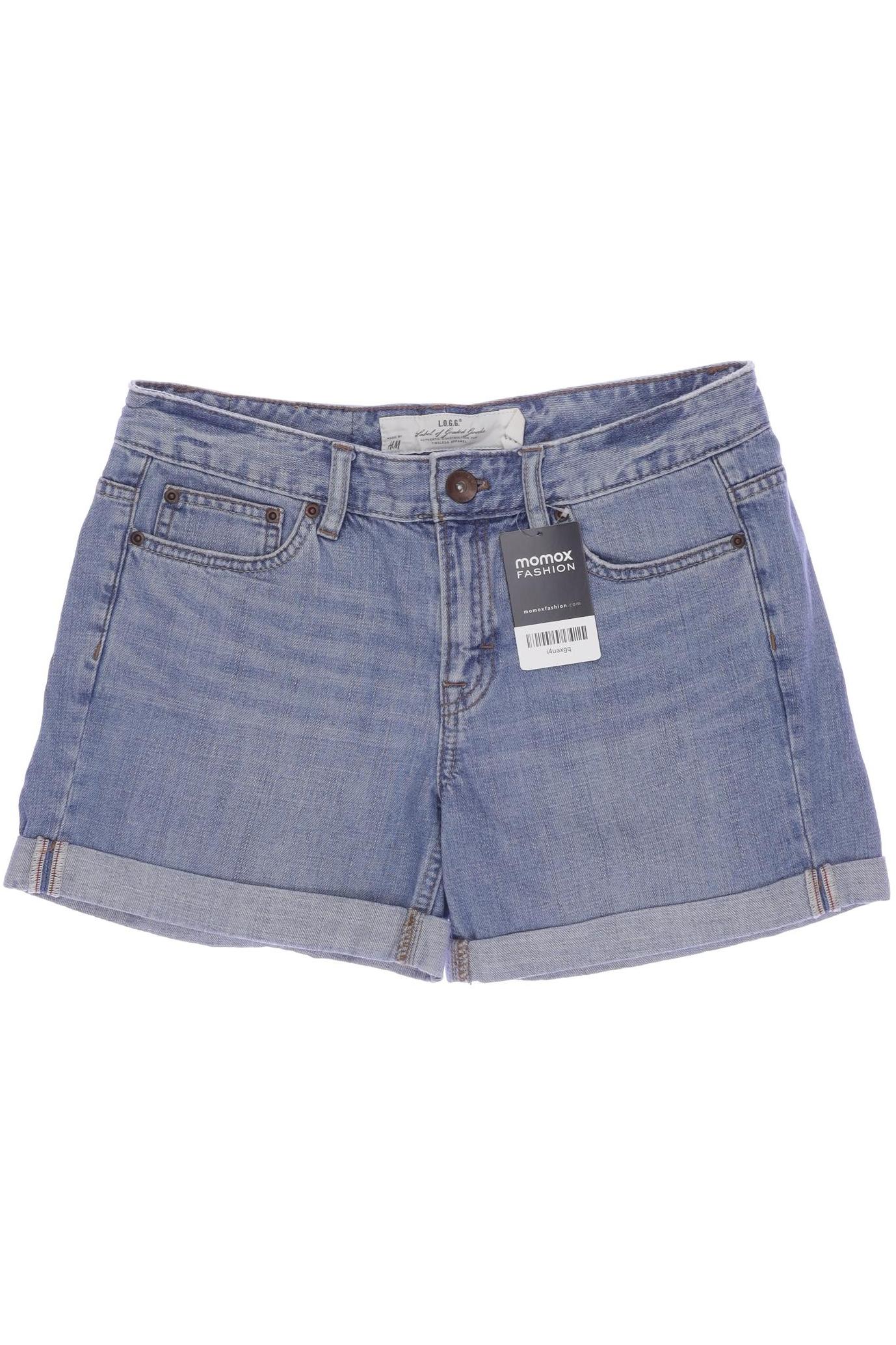 

H&M Damen Shorts, blau, Gr. 27