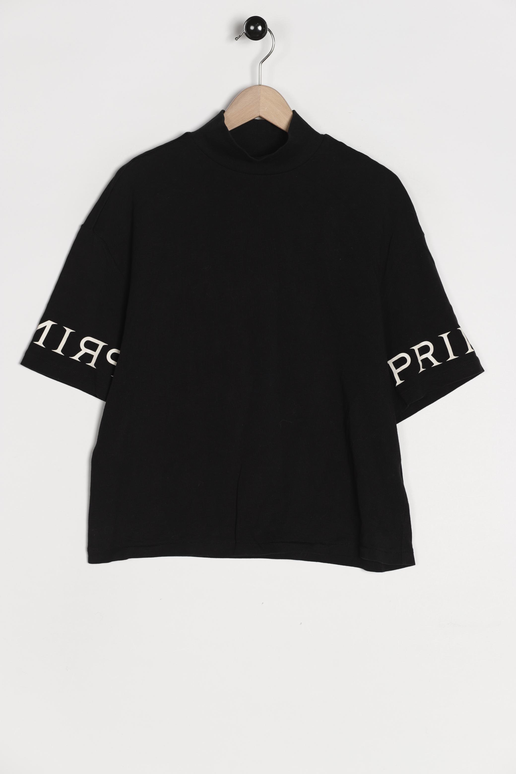 

H&M Damen T-Shirt, schwarz