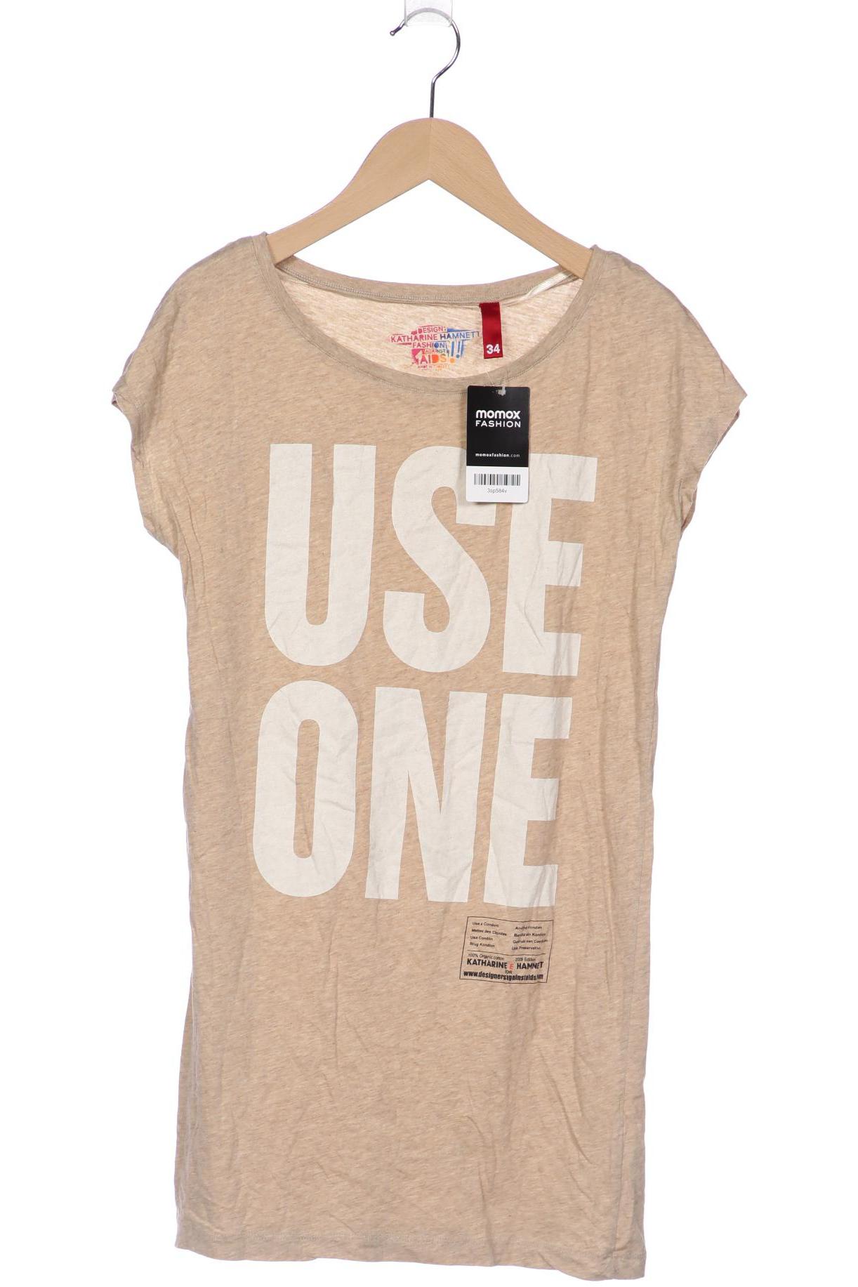 

H&M Damen T-Shirt, beige, Gr. 34
