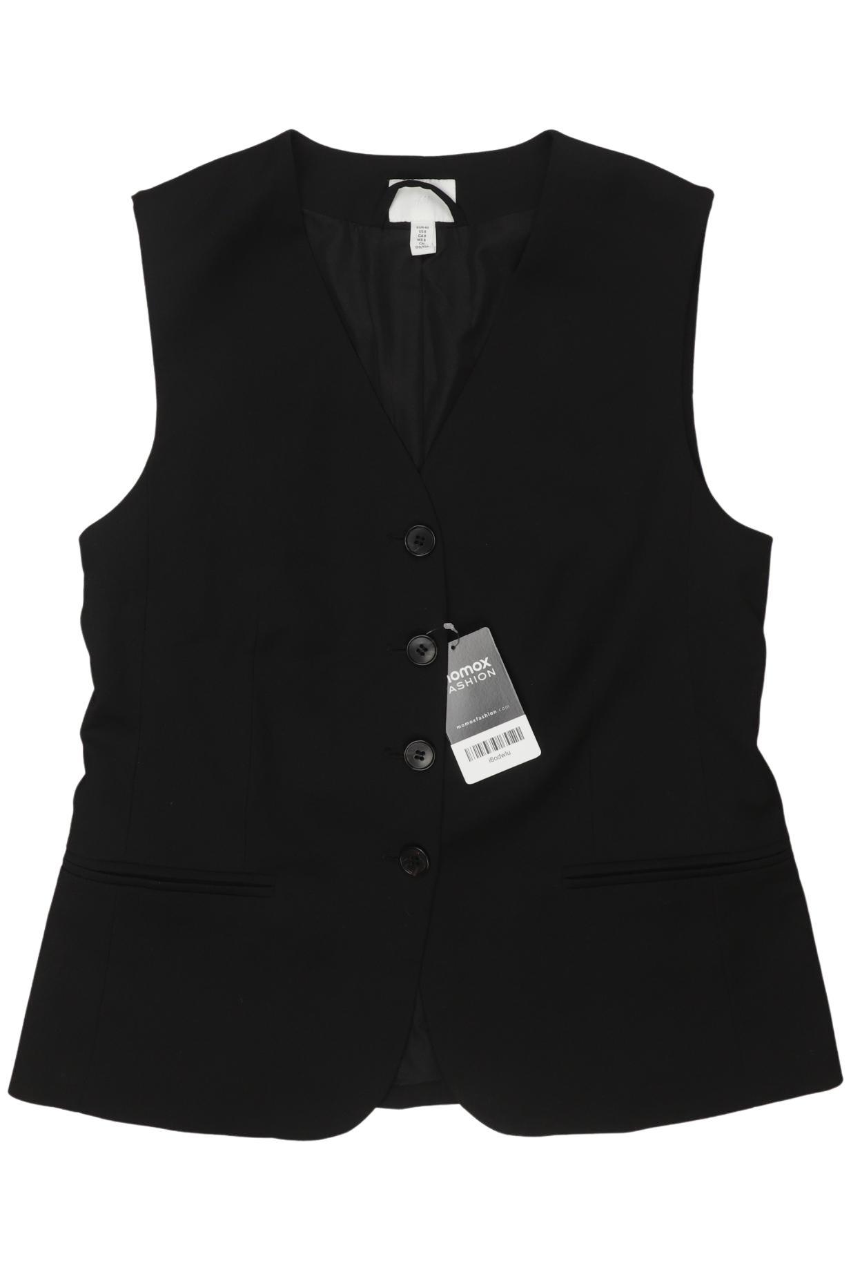 

H&M Damen Weste, schwarz, Gr. 40