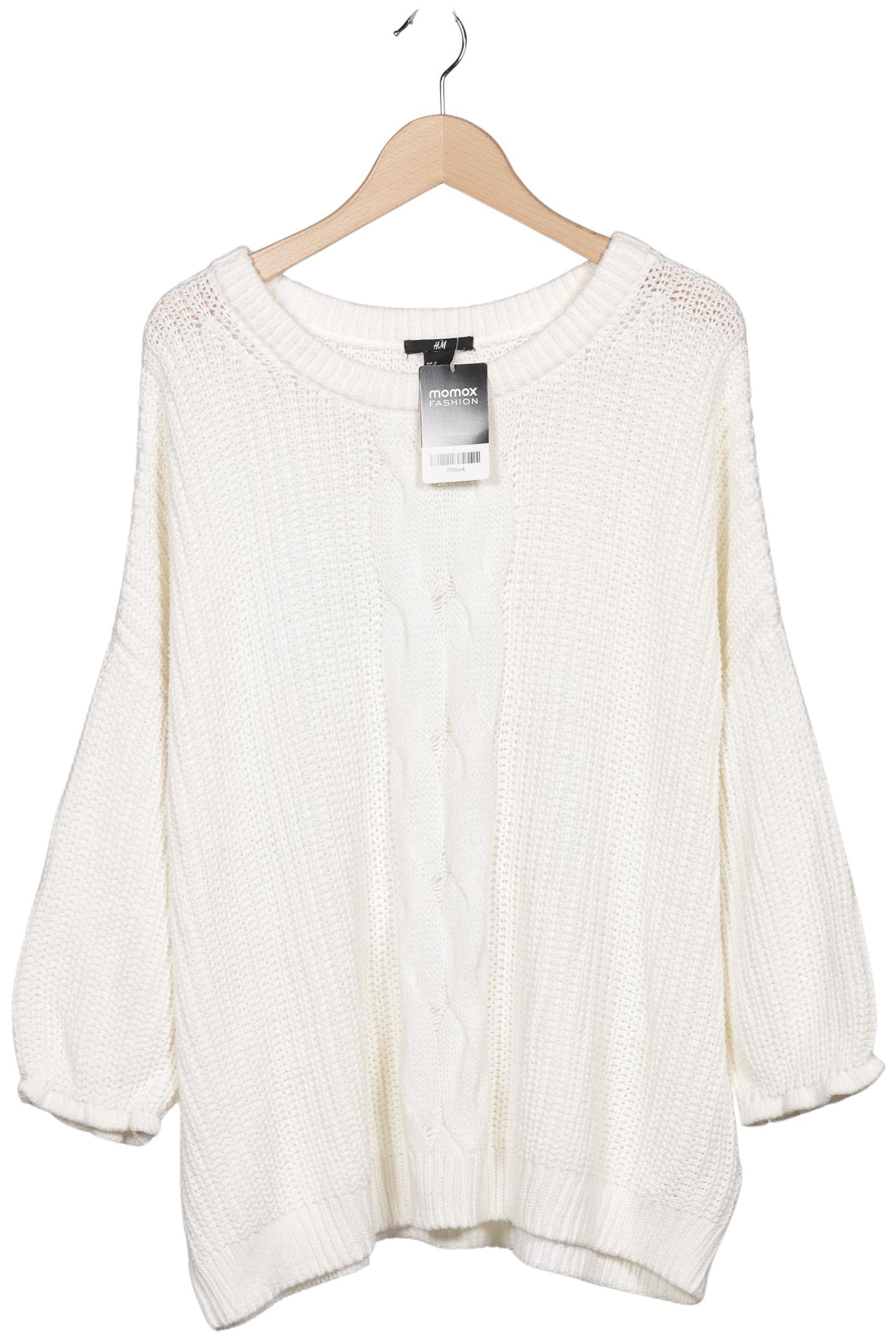 

H&M Damen Pullover, weiß, Gr. 44
