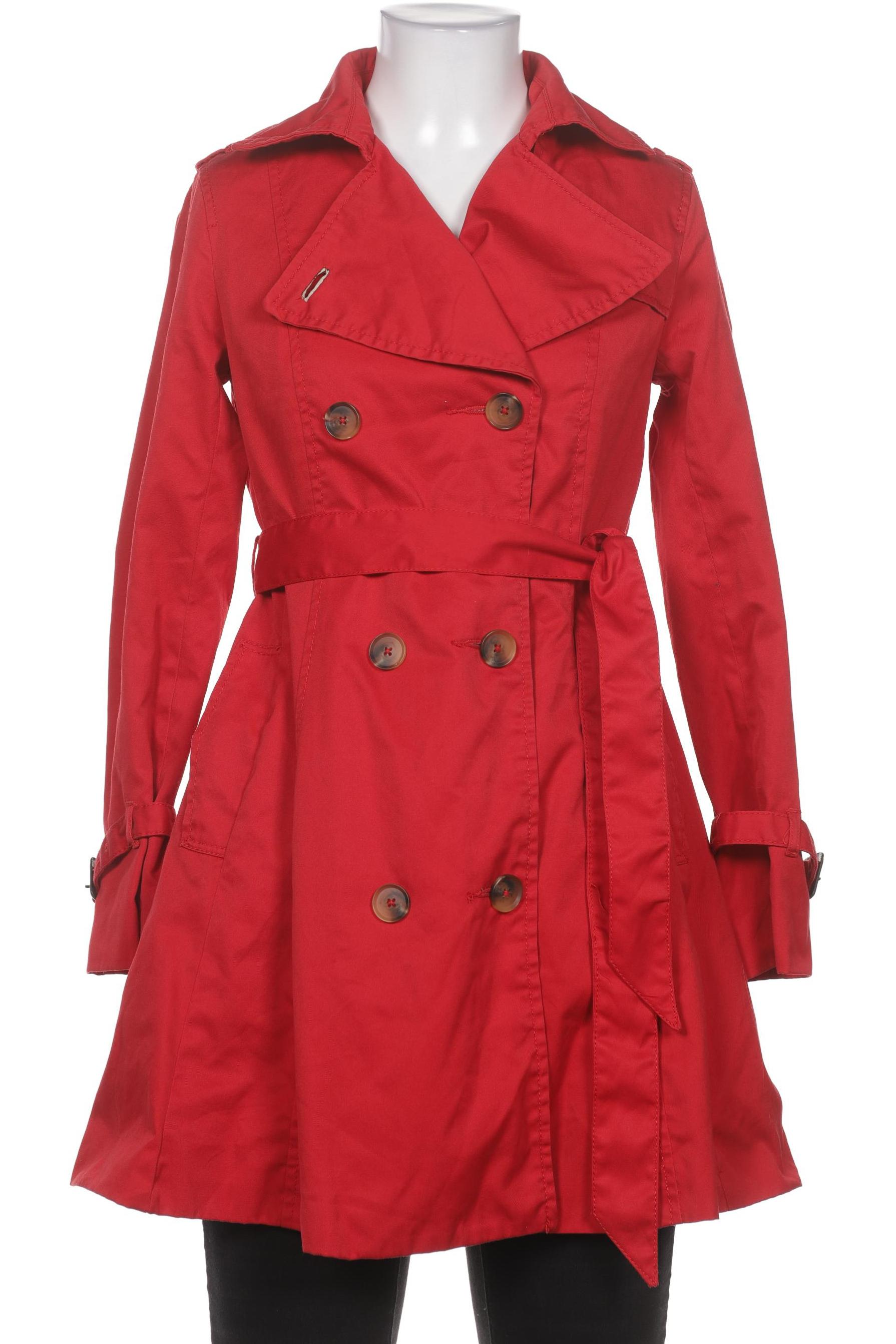 

H&M Damen Mantel, rot, Gr. 34