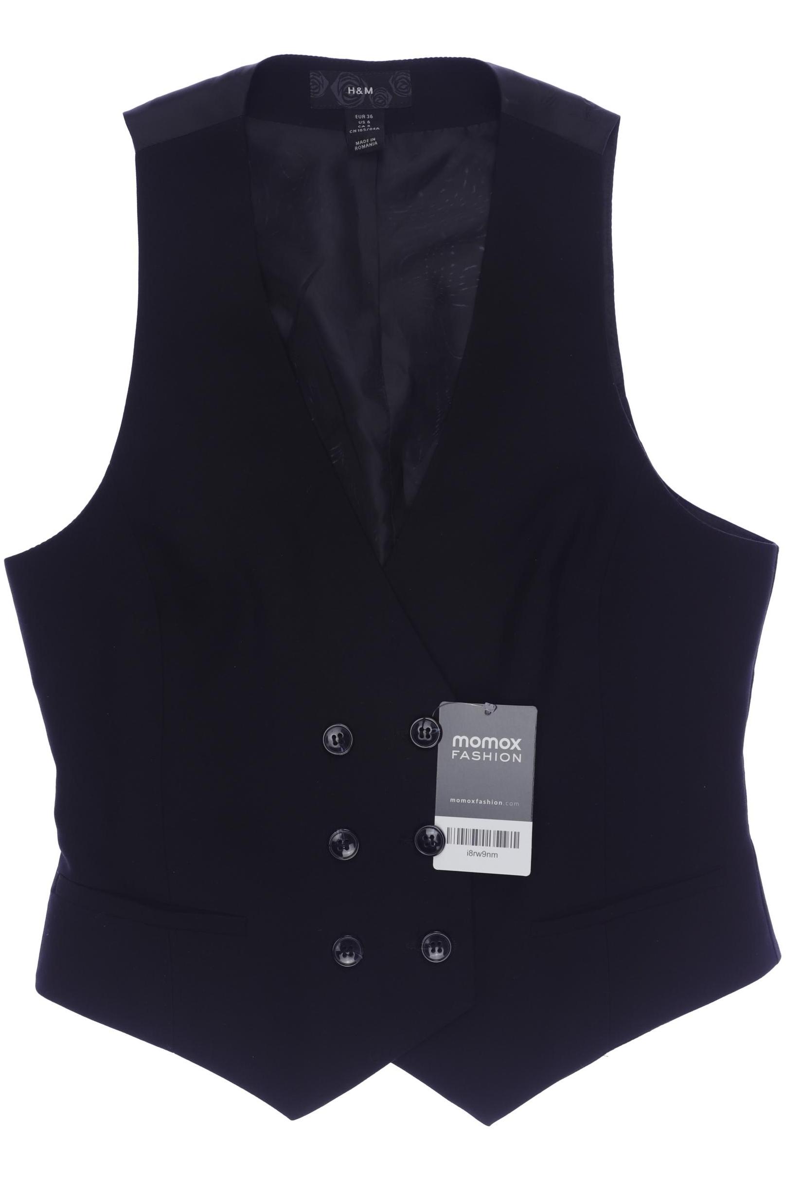 

H&M Damen Weste, schwarz, Gr. 36