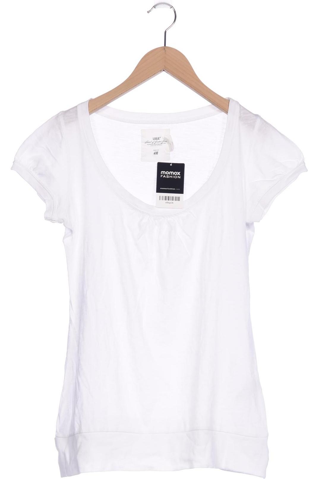 

H&M Damen T-Shirt, weiß, Gr. 38