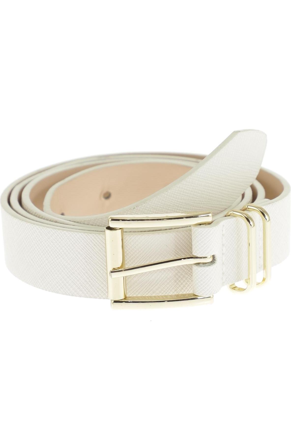 

H&M Damen Gürtel, cremeweiß, Gr. 90