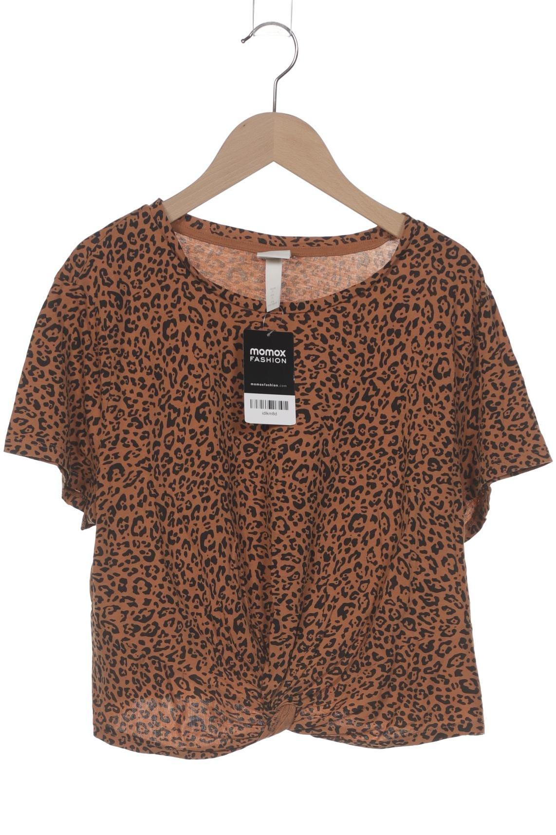 

H&M Damen T-Shirt, braun, Gr. 42