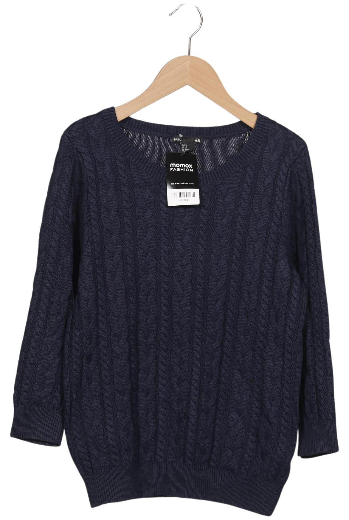 

H&M Damen Pullover, marineblau, Gr. 36