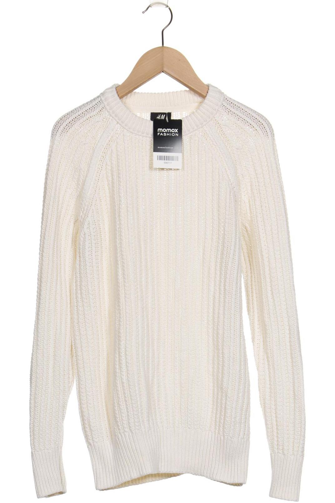 

H&M Damen Pullover, cremeweiß, Gr. 34