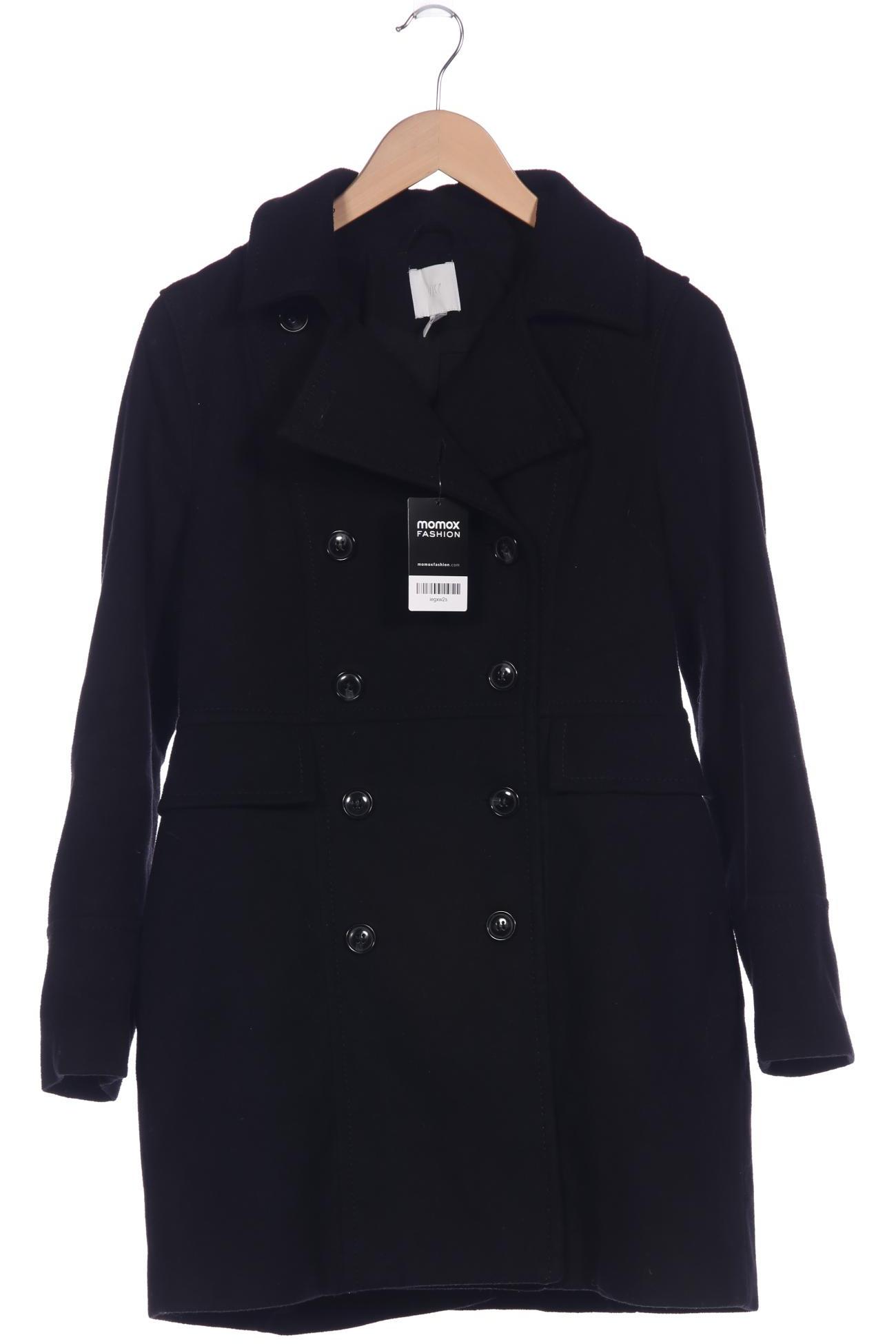 

H&M Damen Mantel, schwarz, Gr. 38