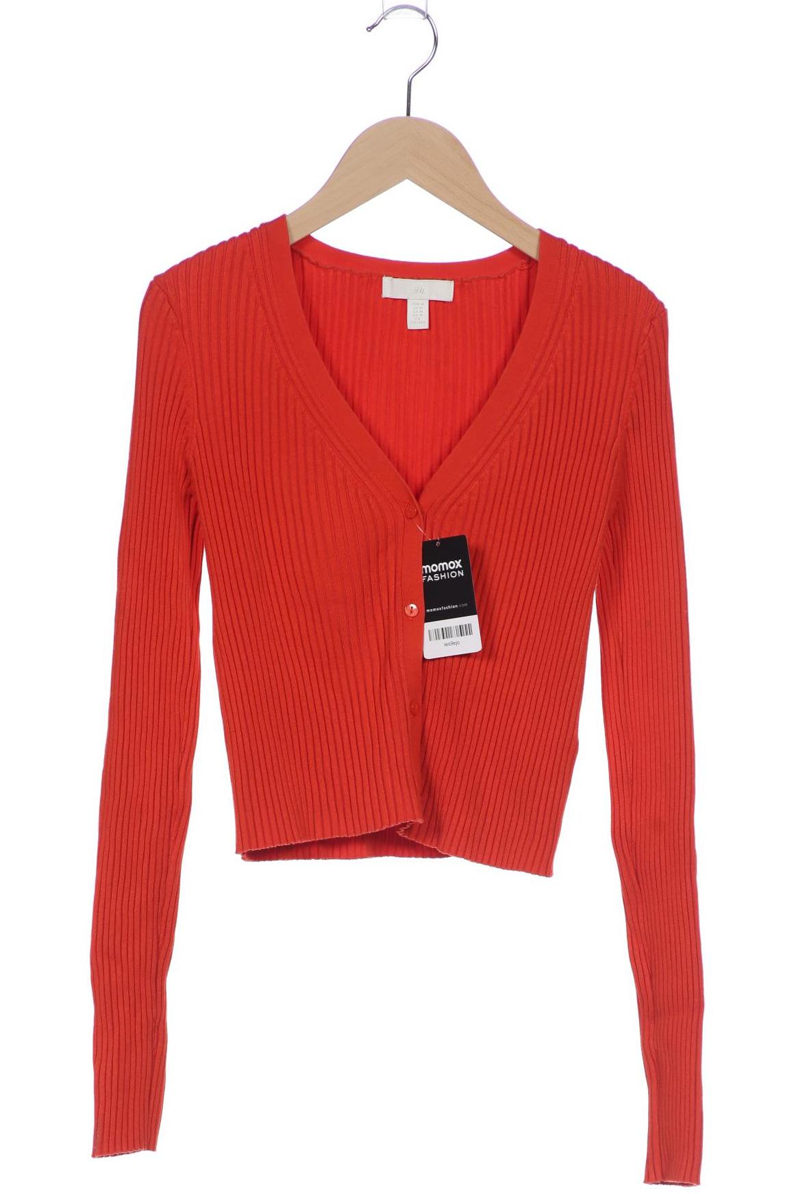 

H&M Damen Strickjacke, orange, Gr. 38