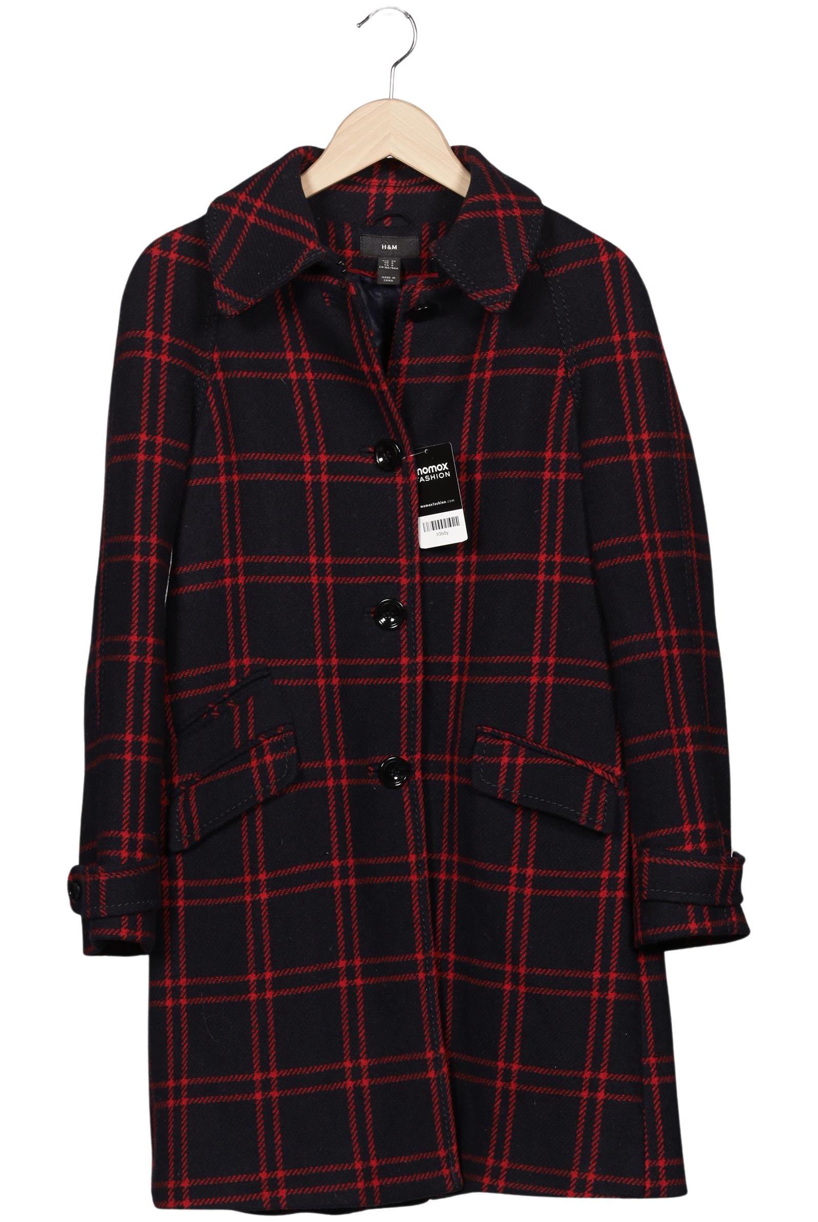 

H&M Damen Mantel, marineblau, Gr. 36