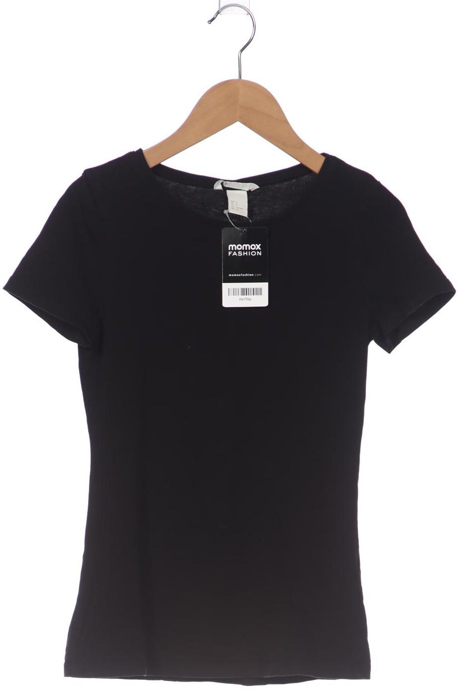 

H&M Damen T-Shirt, schwarz, Gr. 36