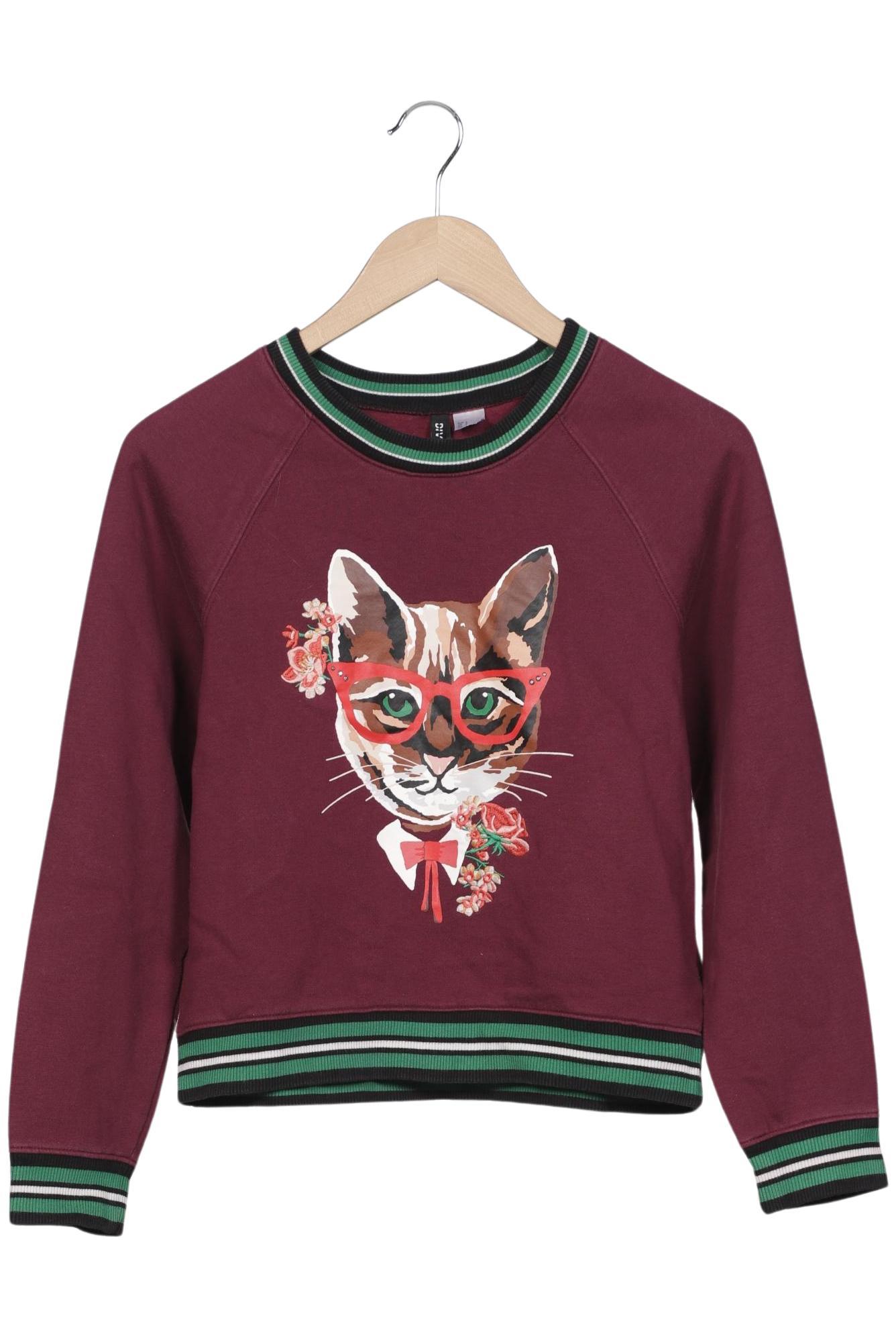 

H&M Damen Sweatshirt, bordeaux, Gr. 36