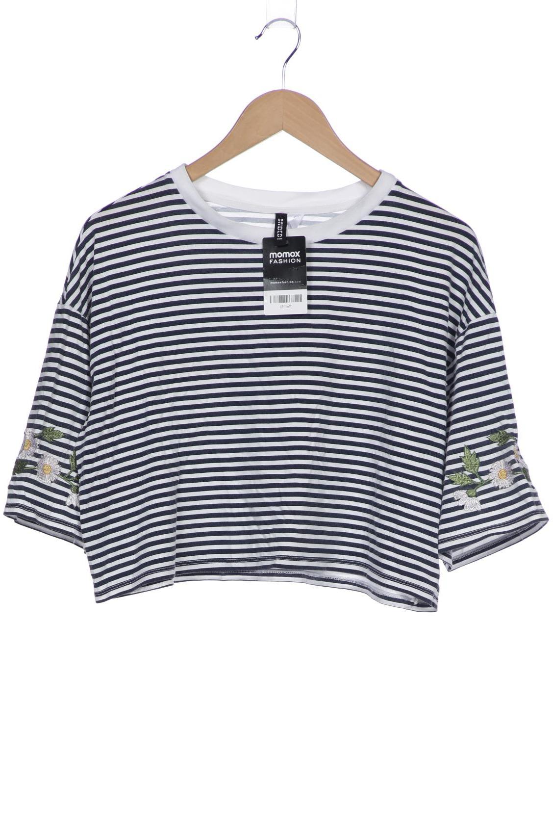 

H&M Damen T-Shirt, marineblau, Gr. 38