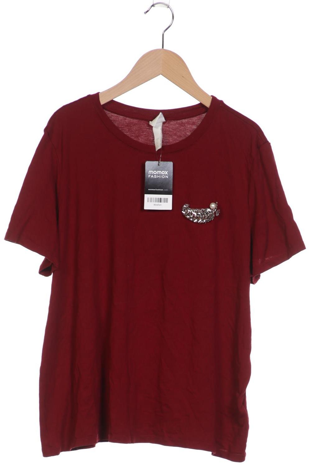

H&M Damen T-Shirt, bordeaux, Gr. 44