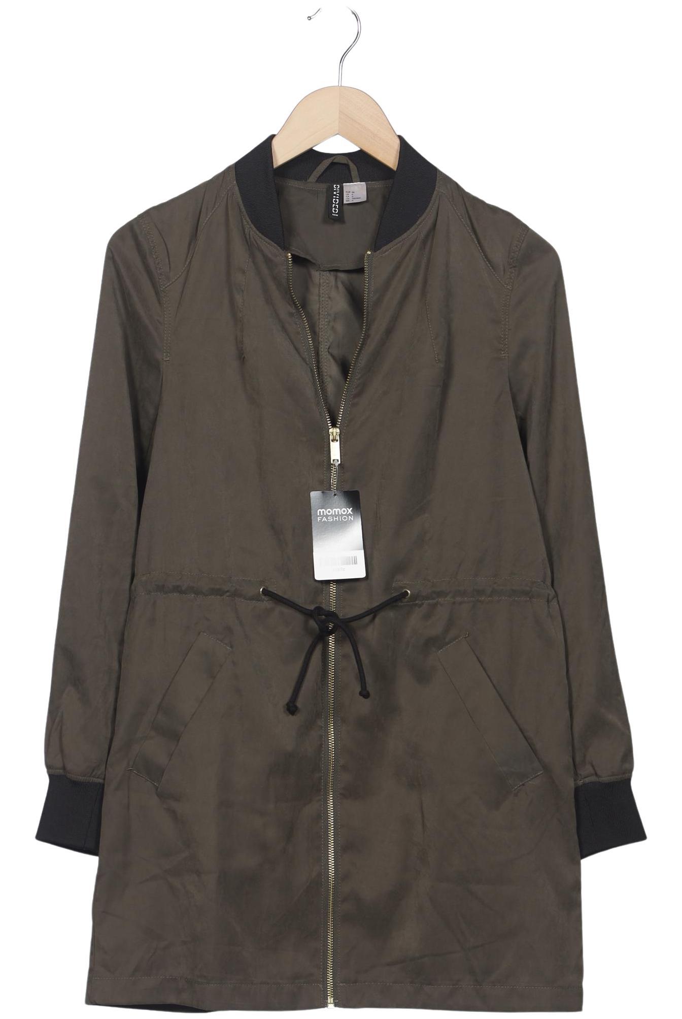 

H&M Damen Mantel, grün, Gr. 36