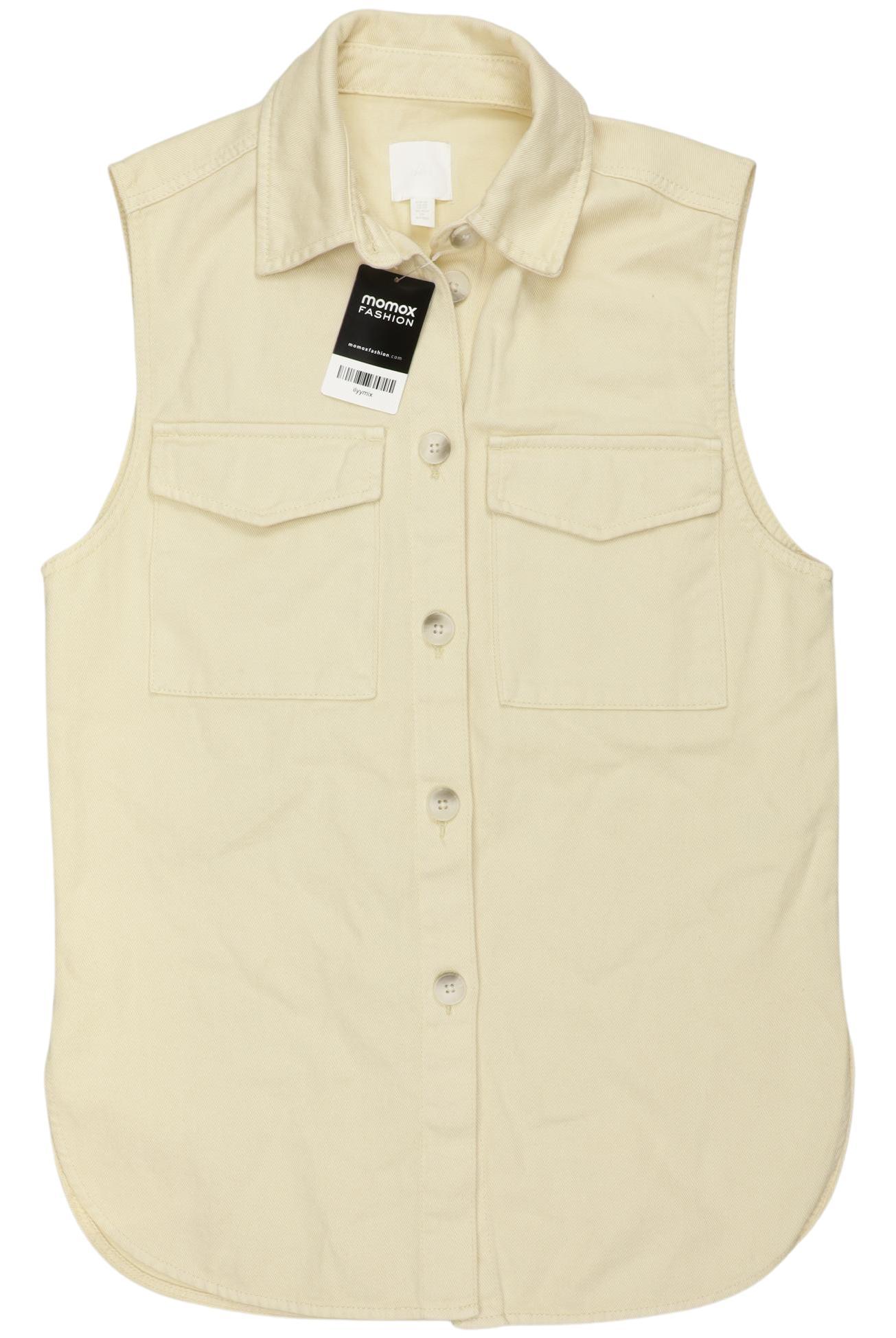 

H&M Damen Weste, cremeweiß, Gr. 34