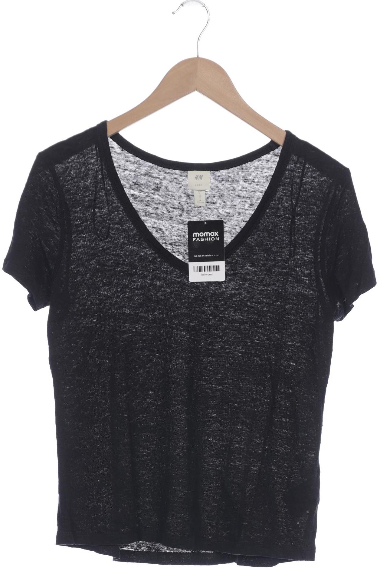 

H&M Damen T-Shirt, schwarz, Gr. 36