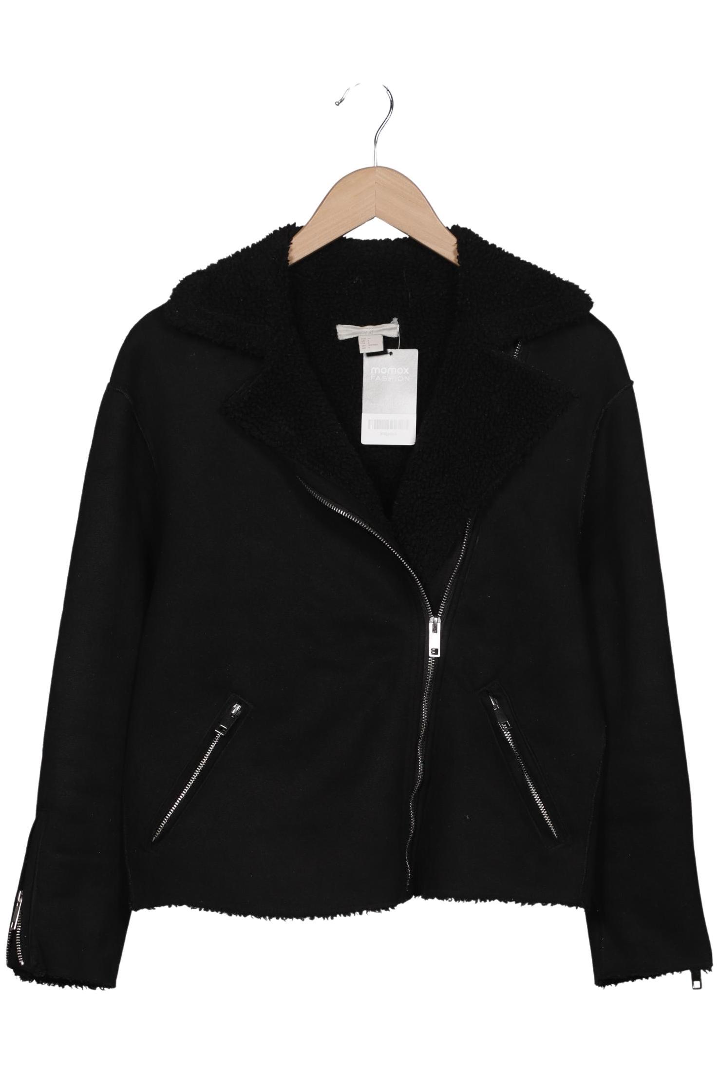 

H&M Damen Jacke, schwarz, Gr. 38