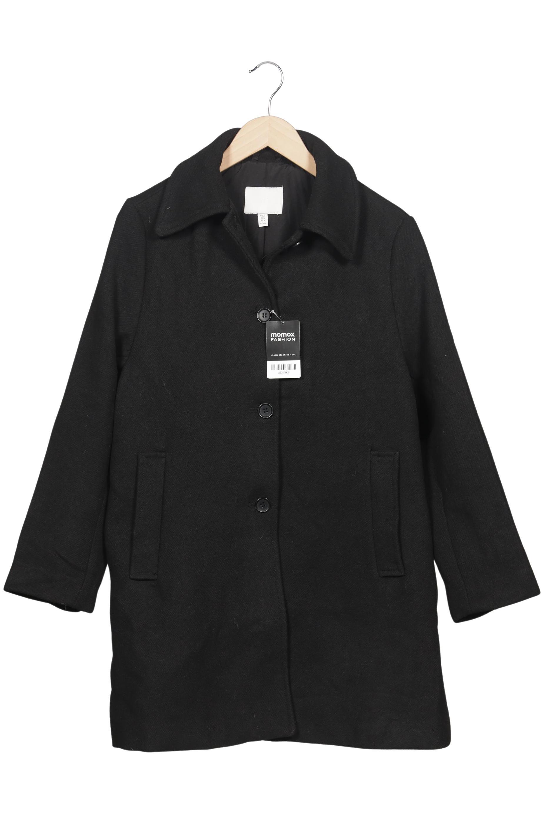

H&M Damen Mantel, schwarz, Gr. 38