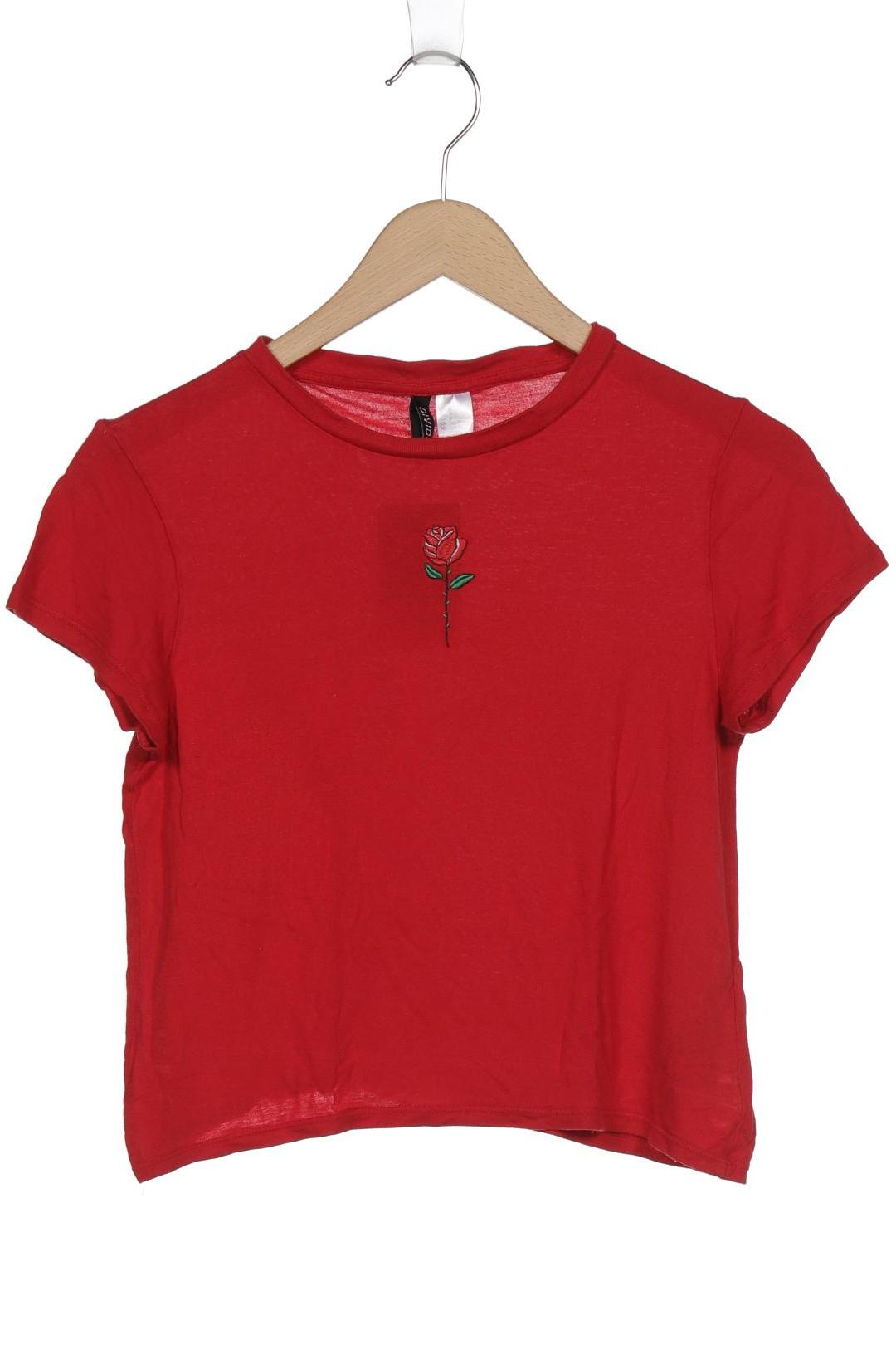 

H&M Damen T-Shirt, rot, Gr. 36