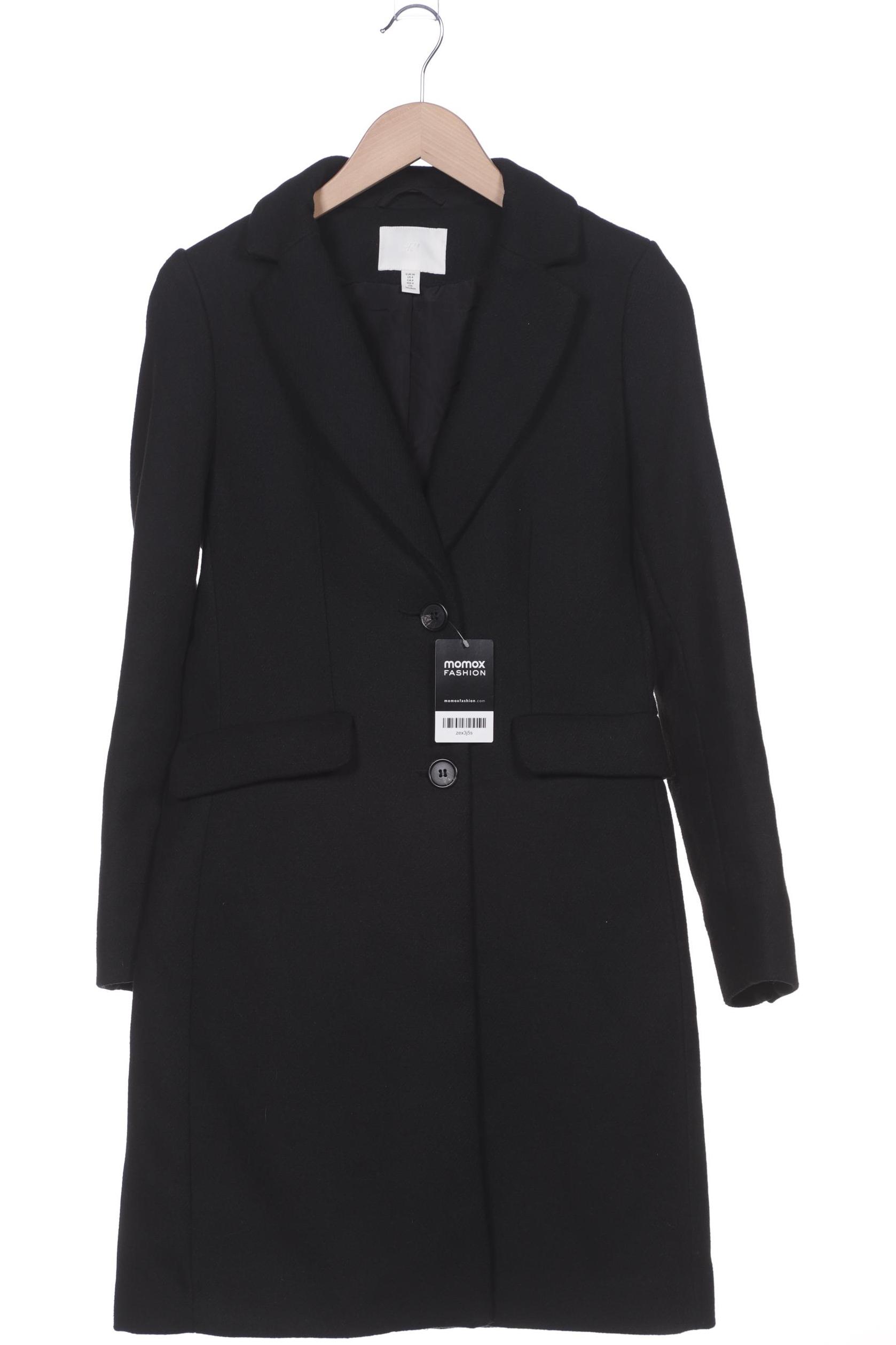 

H&M Damen Mantel, schwarz, Gr. 36