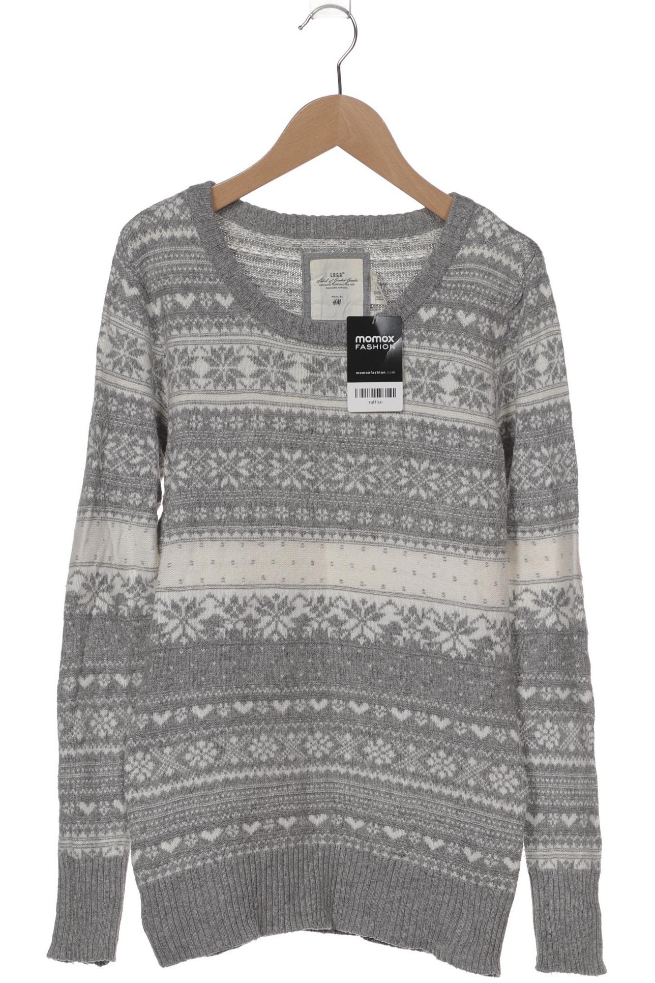 

H&M Damen Pullover, grau, Gr. 38