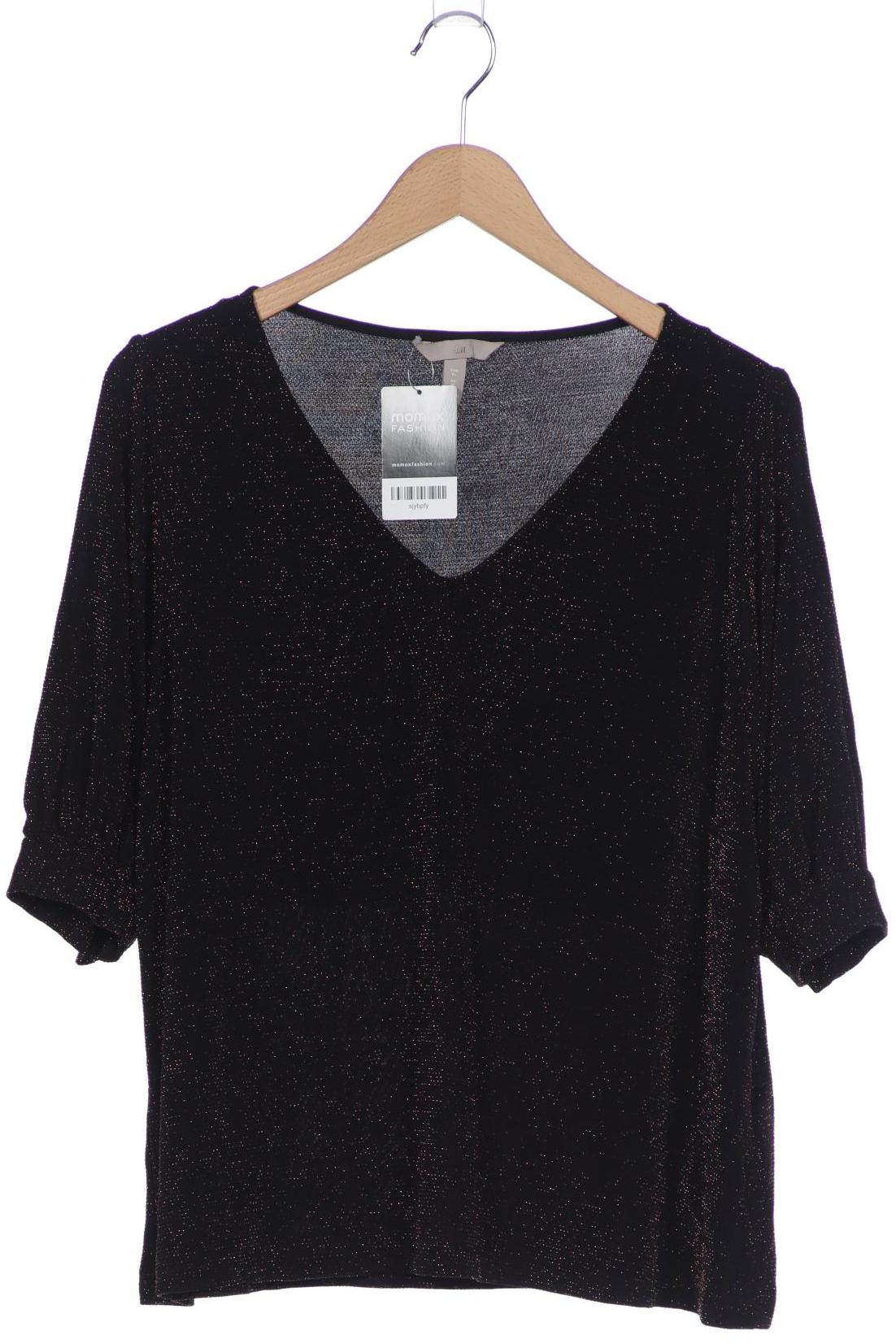 

H&M Damen T-Shirt, schwarz, Gr. 44