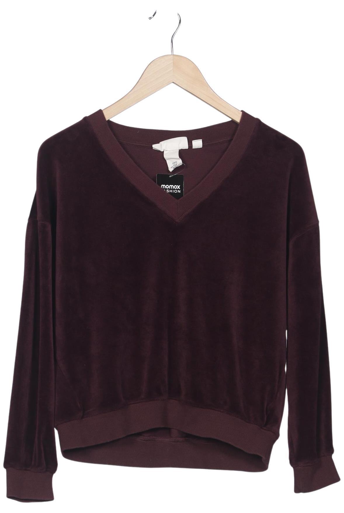 

H&M Damen Sweatshirt, bordeaux, Gr. 34
