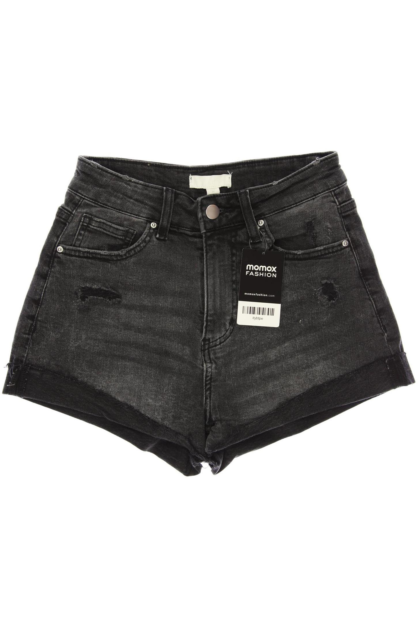 

H&M Damen Shorts, grau, Gr. 34