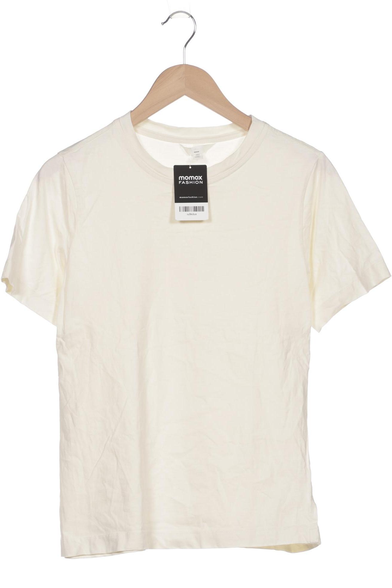 

H&M Damen T-Shirt, cremeweiß, Gr. 36