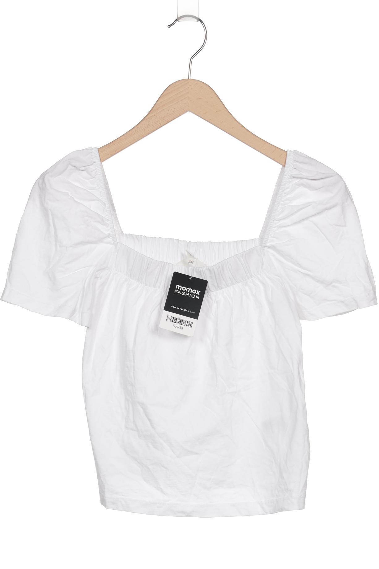 

H&M Damen T-Shirt, weiß, Gr. 34