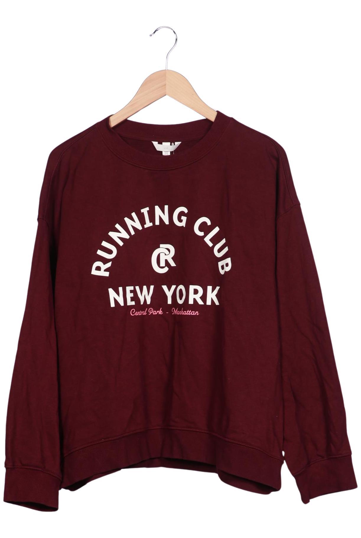 

H&M Damen Sweatshirt, bordeaux, Gr. 44