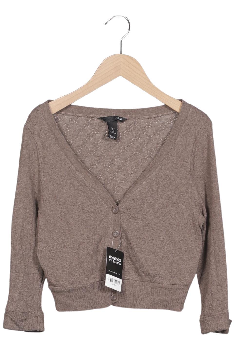 

H&M Damen Strickjacke, braun, Gr. 36