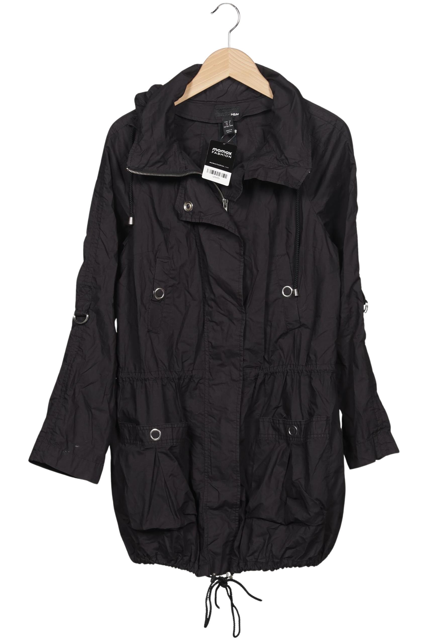 

H&M Damen Mantel, schwarz, Gr. 36