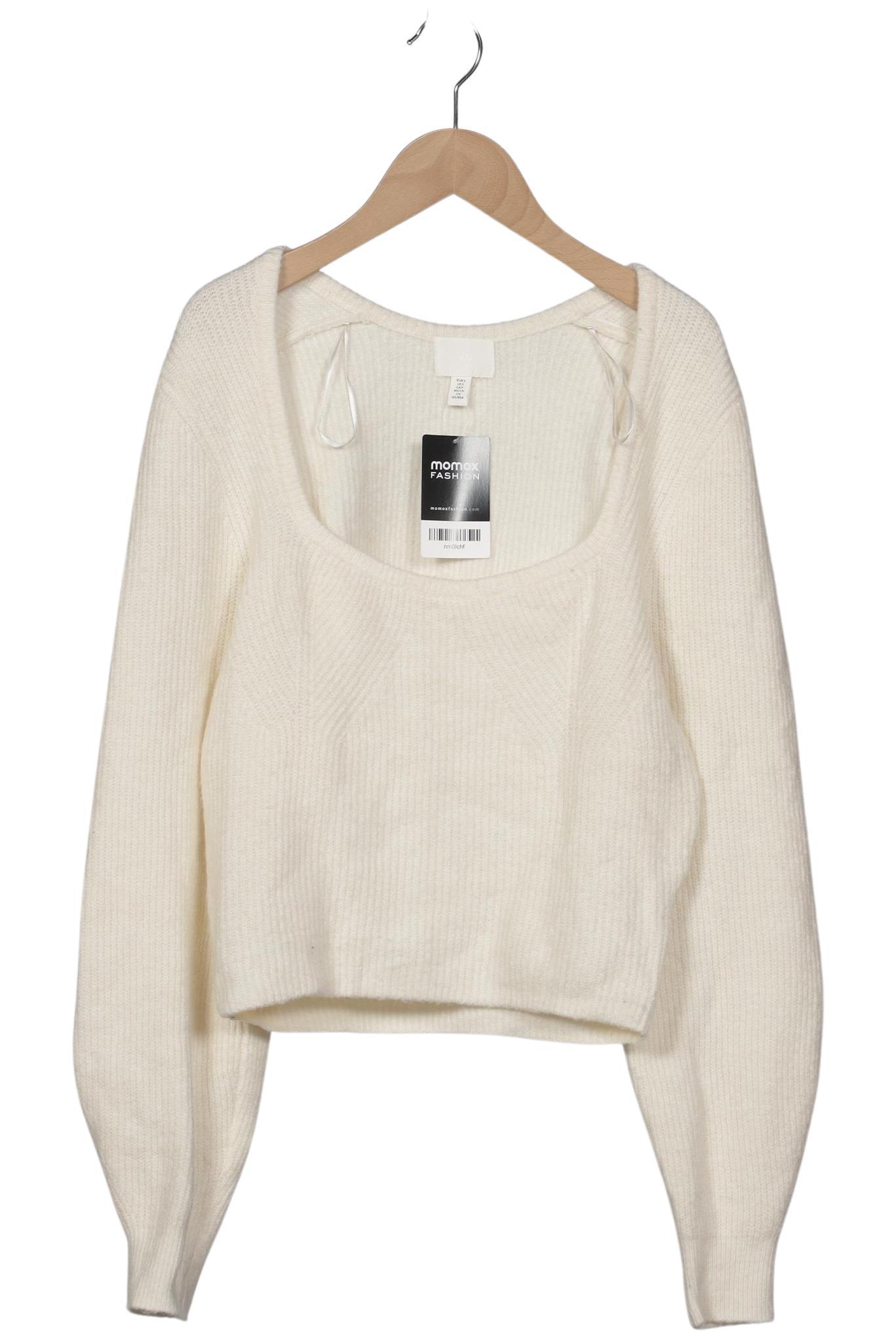 

H&M Damen Pullover, cremeweiß, Gr. 36
