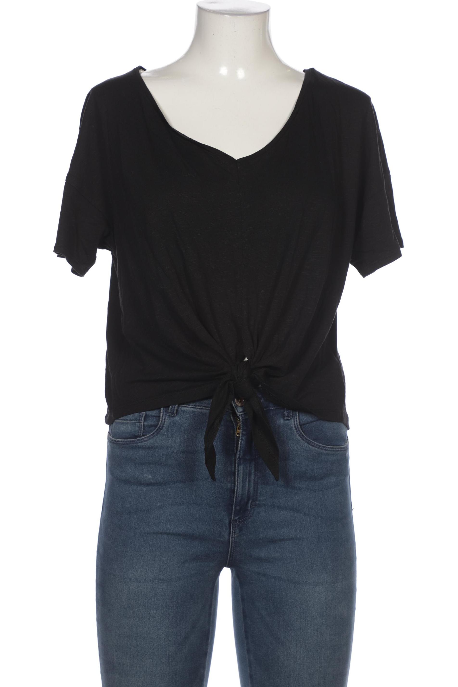 

H&M Damen T-Shirt, schwarz