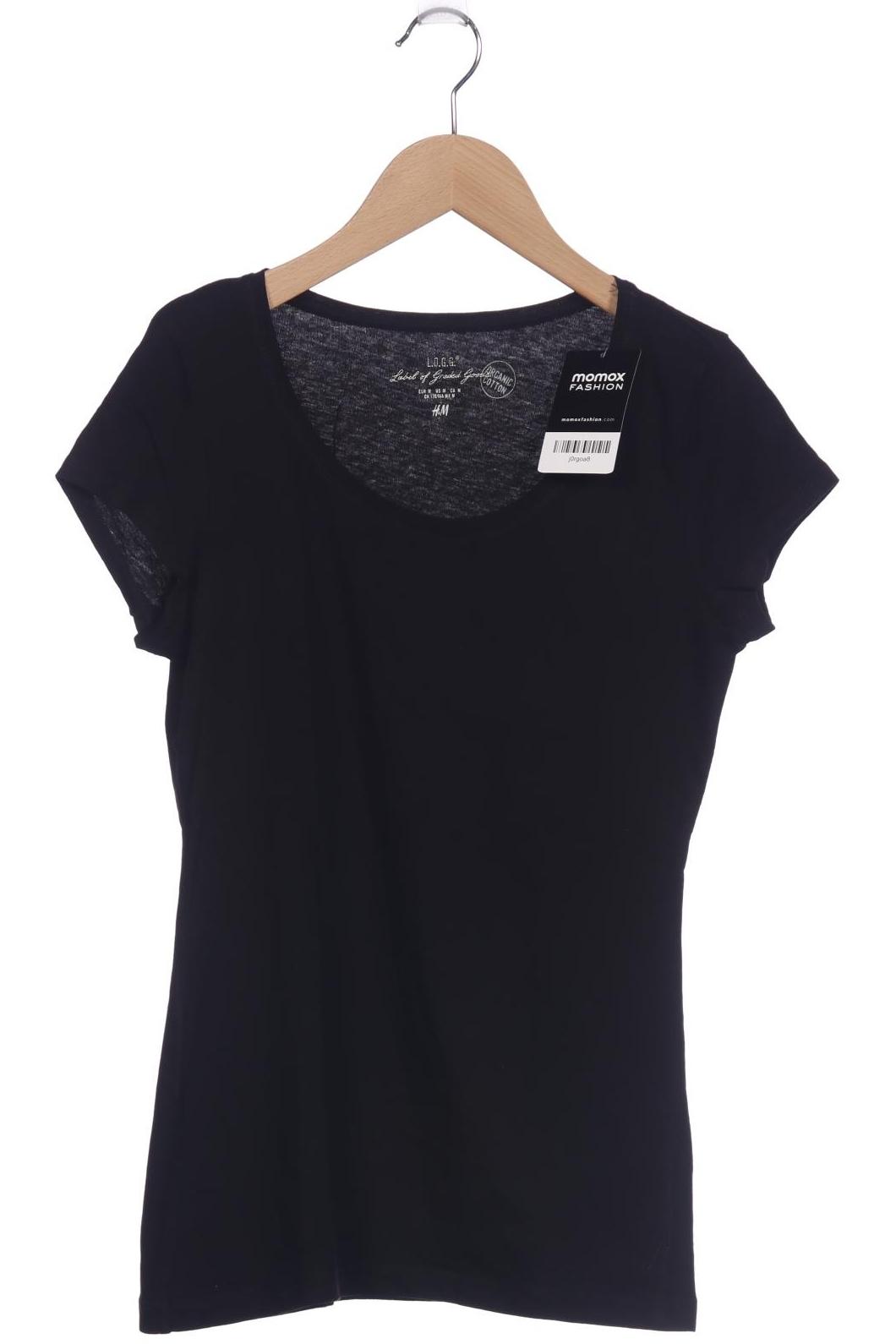 

H&M Damen T-Shirt, schwarz, Gr. 38