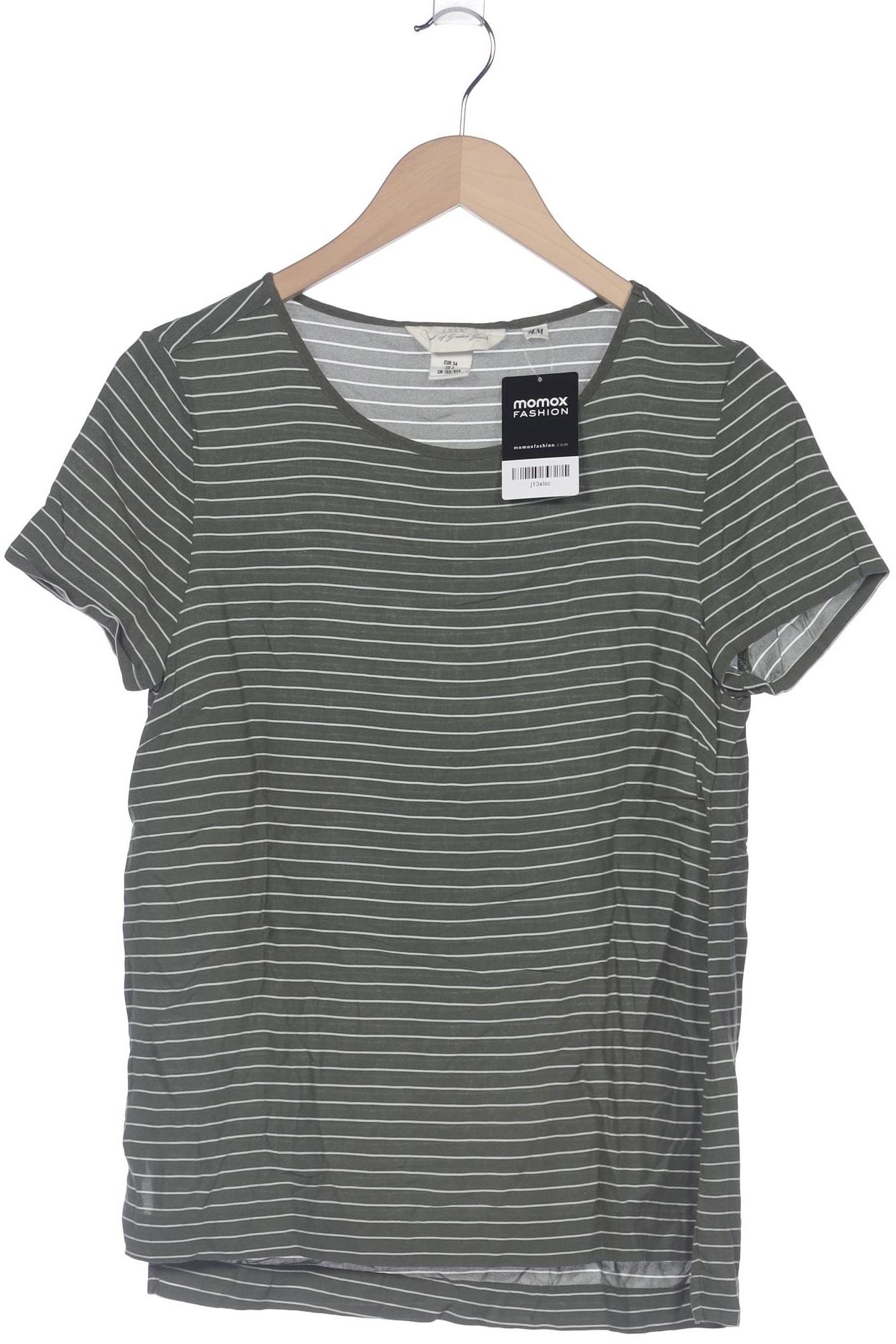 

H&M Damen T-Shirt, grün, Gr. 34