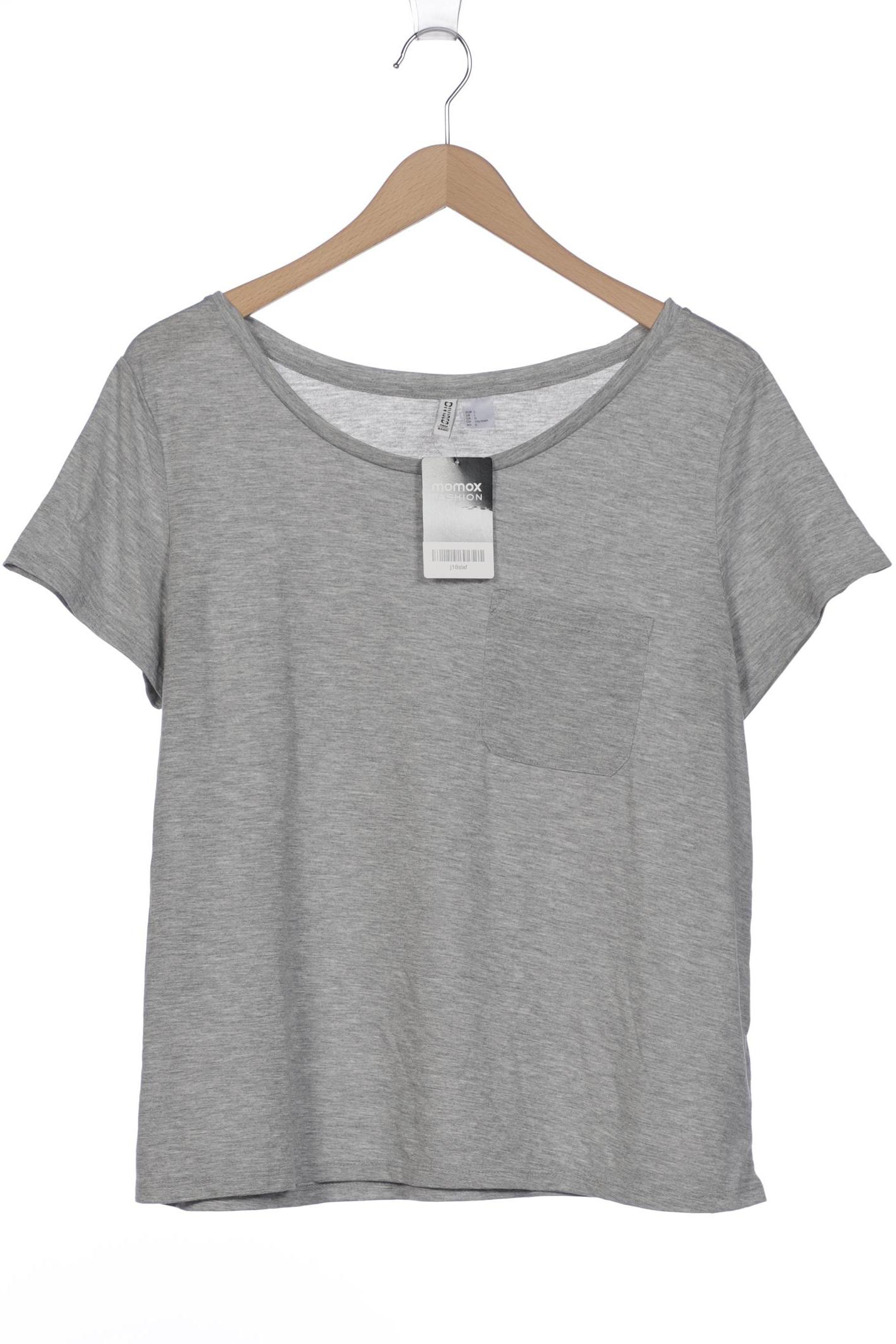 

H&M Damen T-Shirt, grau, Gr. 42
