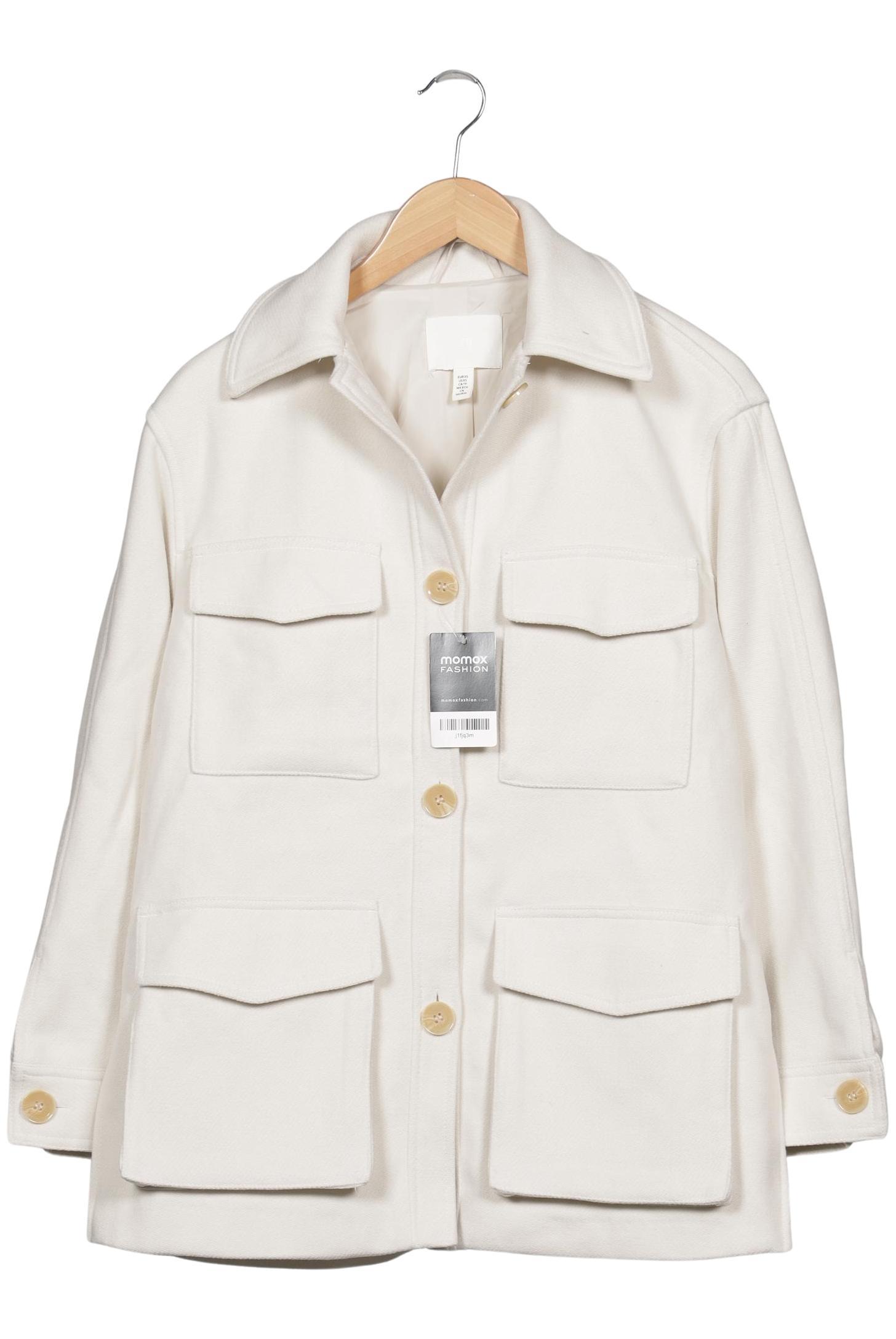 

H&M Damen Jacke, cremeweiß, Gr. 34