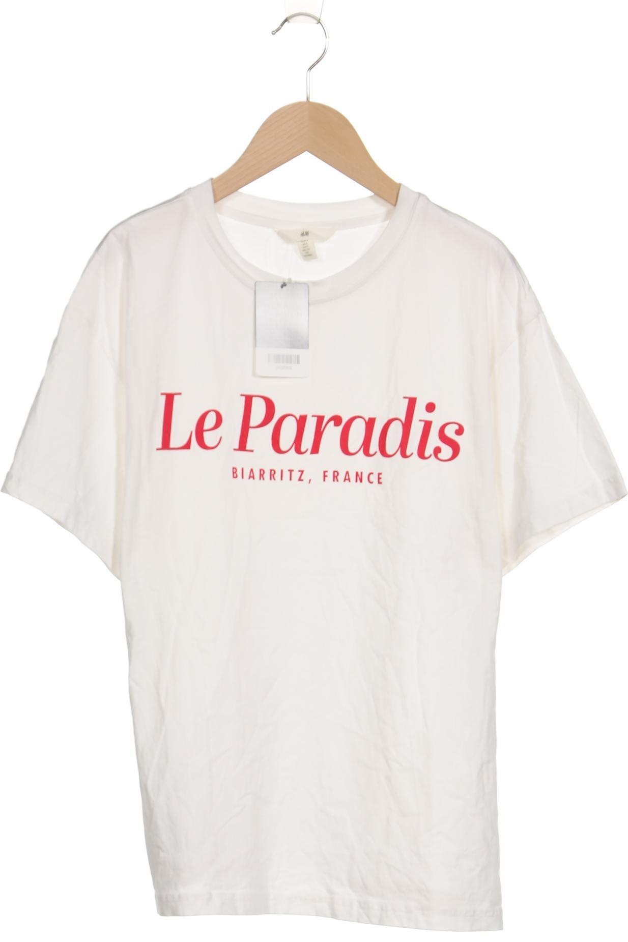 

H&M Damen T-Shirt, weiß, Gr. 36