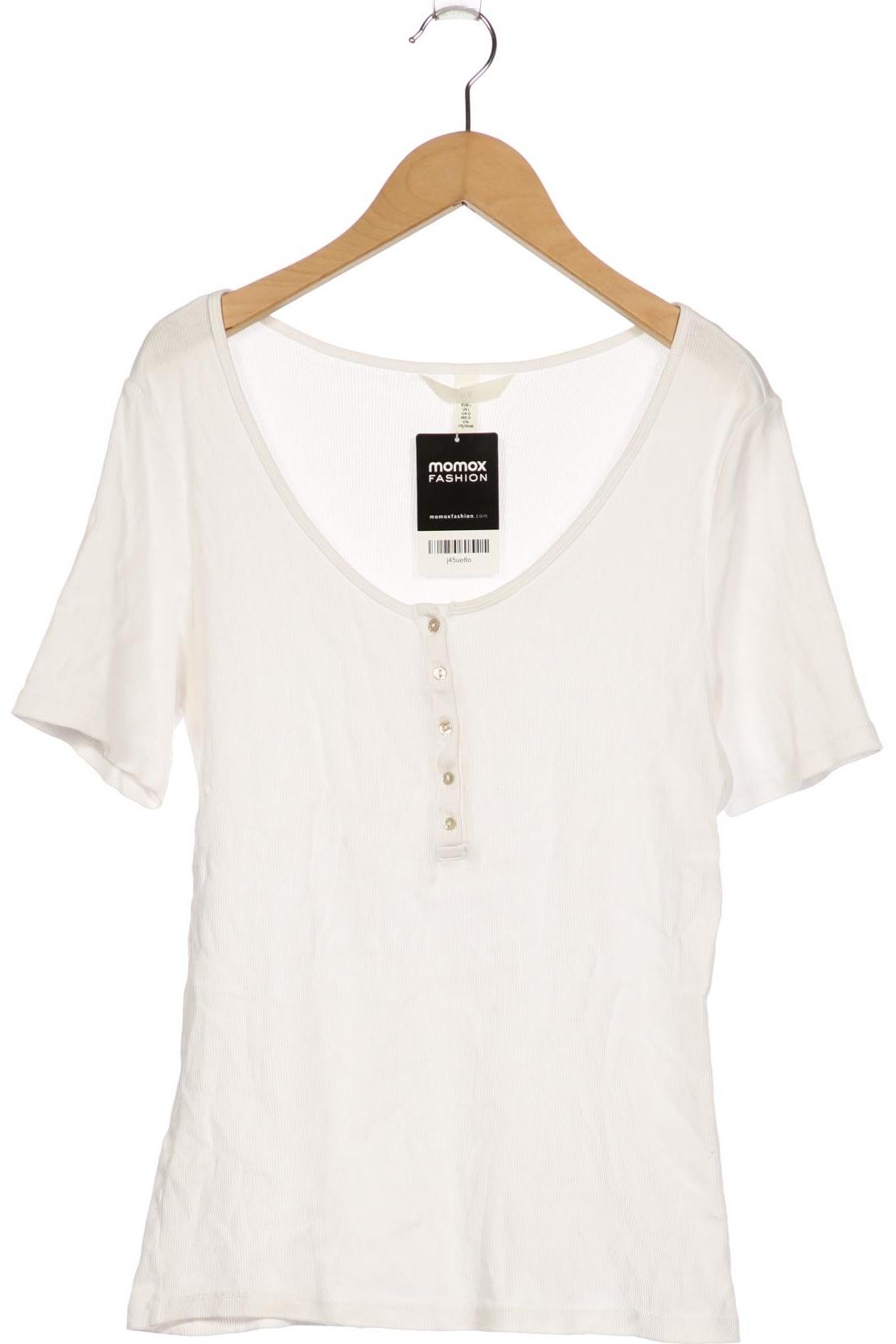 

H&M Damen T-Shirt, weiß, Gr. 42